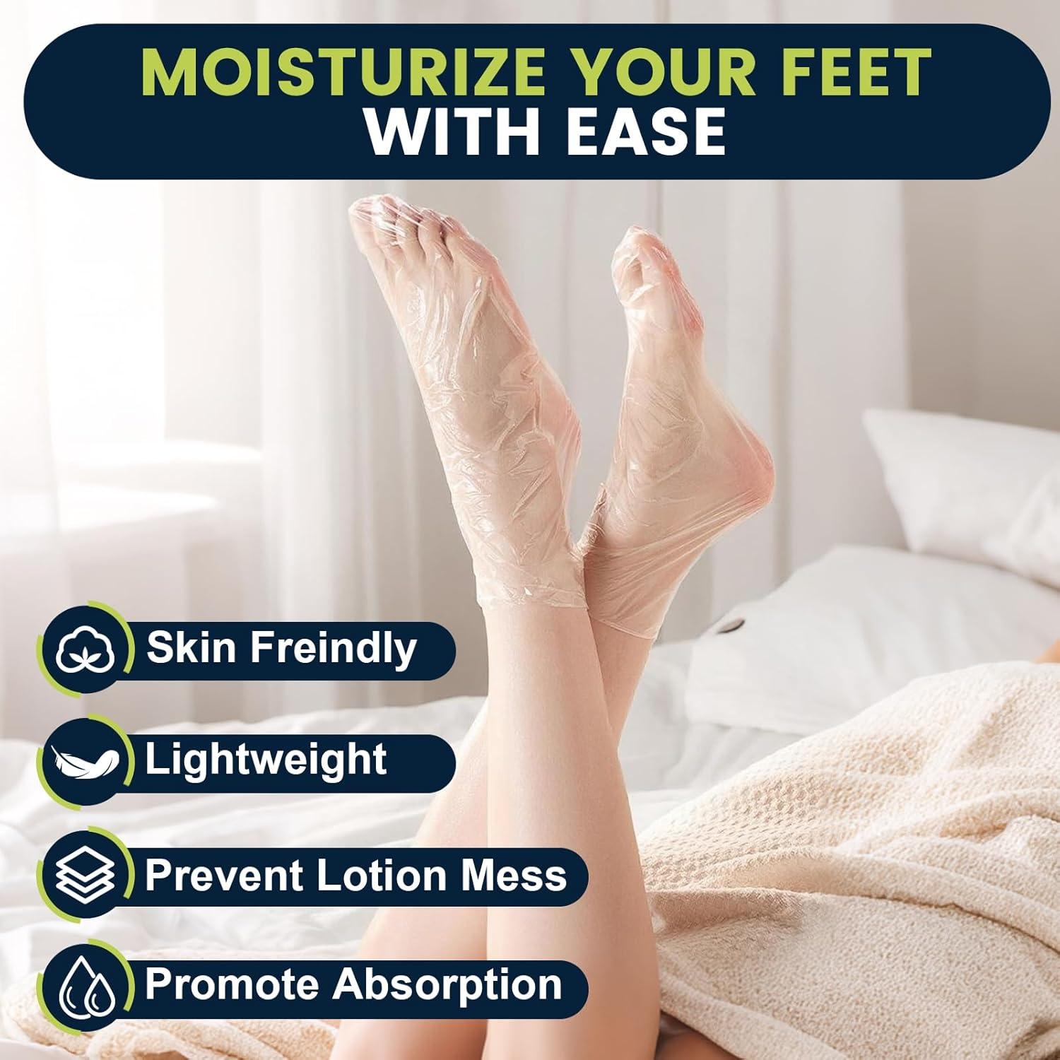 Fundas Plásticas para Pies TEAWOO 200PCS Hidratación Pedicura