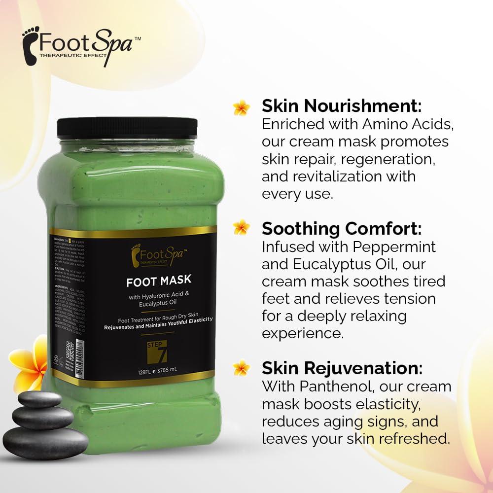 Mascarilla Crema para Pies Chemco 3.63 L Hidratante Menta Eucalipto