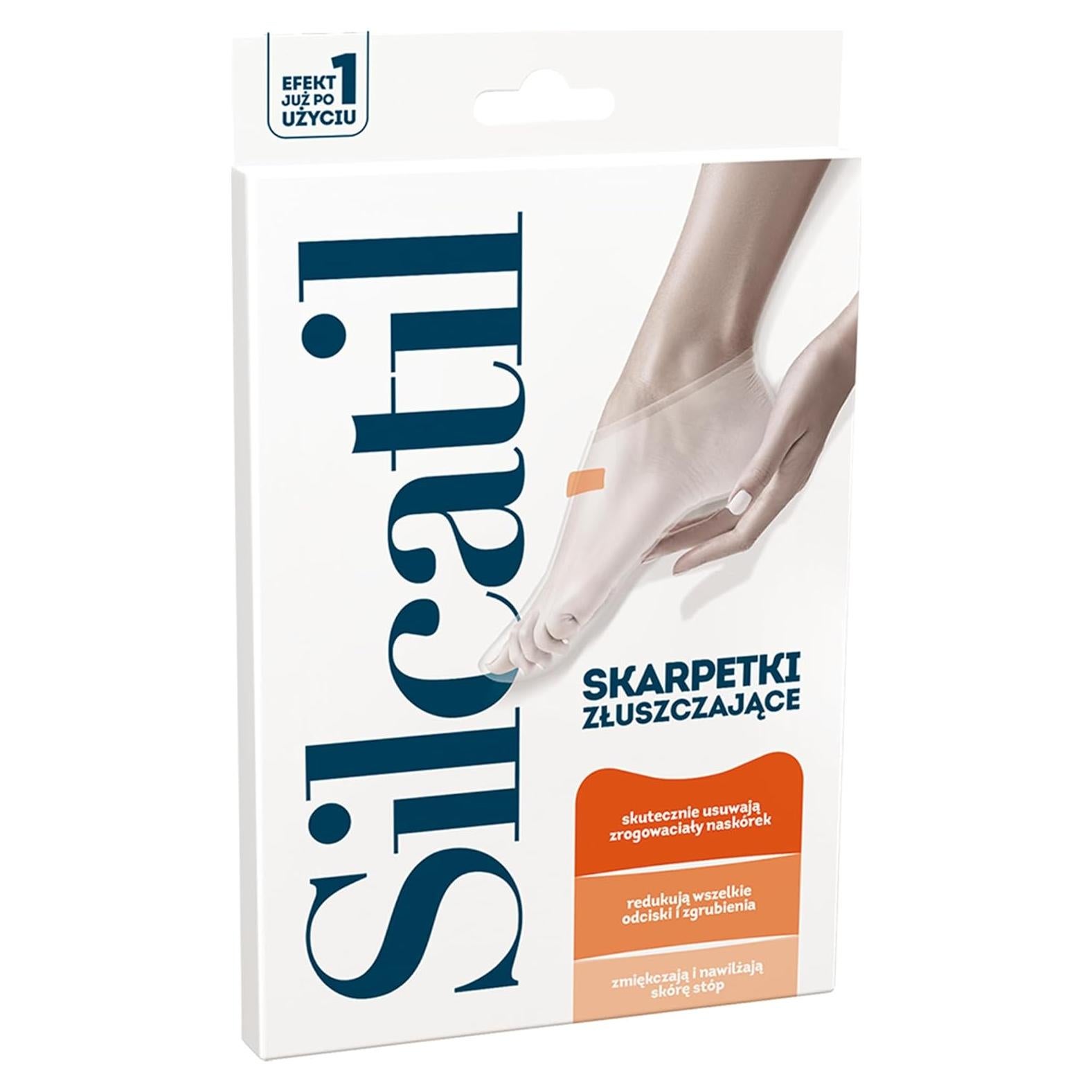 Calcetines Exfoliantes Aflofarm SILCATIL para Pies - Mascarilla