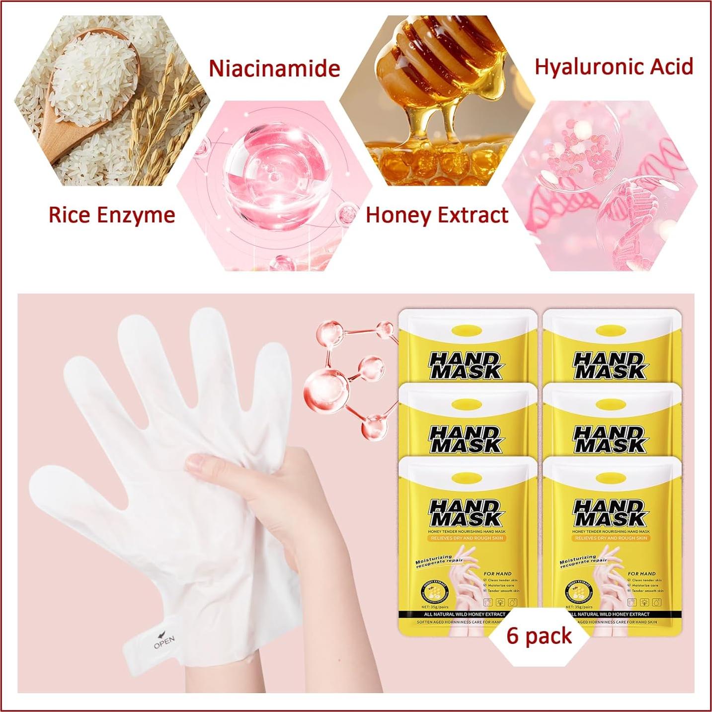 Guantes Hidratantes para Manos PPDanYi - 6 Pares, Cuidado Suave