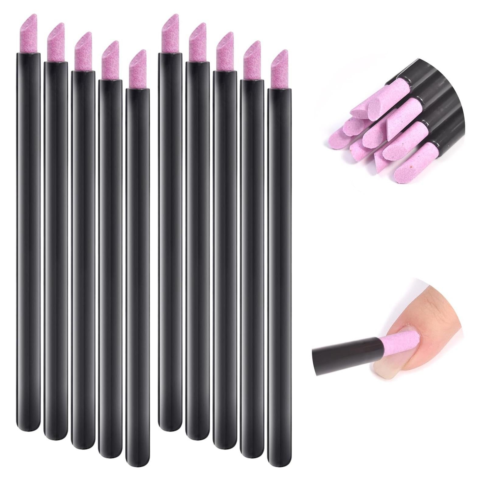 10 Piezas Lima de Uñas Stoe Piedra Pómez para Manicura