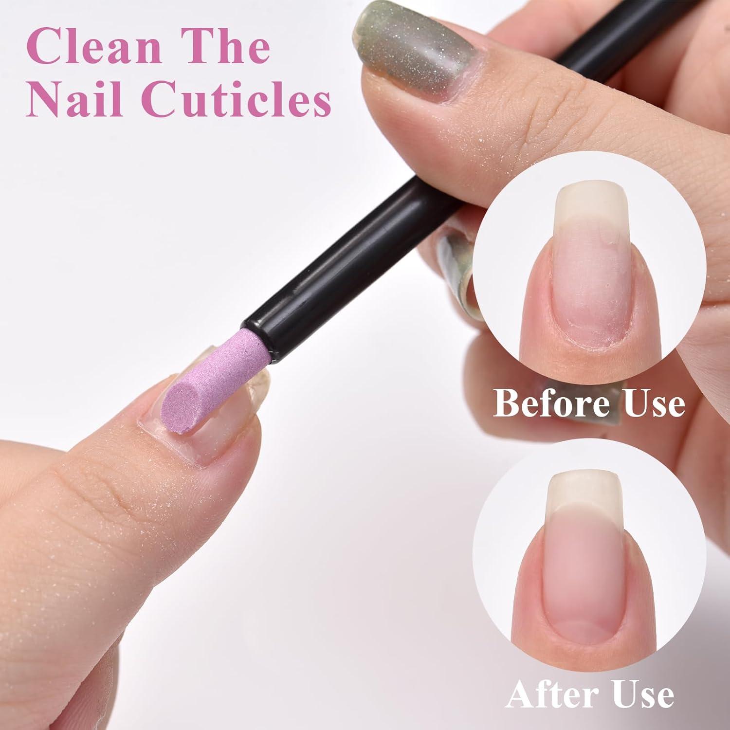 10 Piezas Lima de Uñas Stoe Piedra Pómez para Manicura