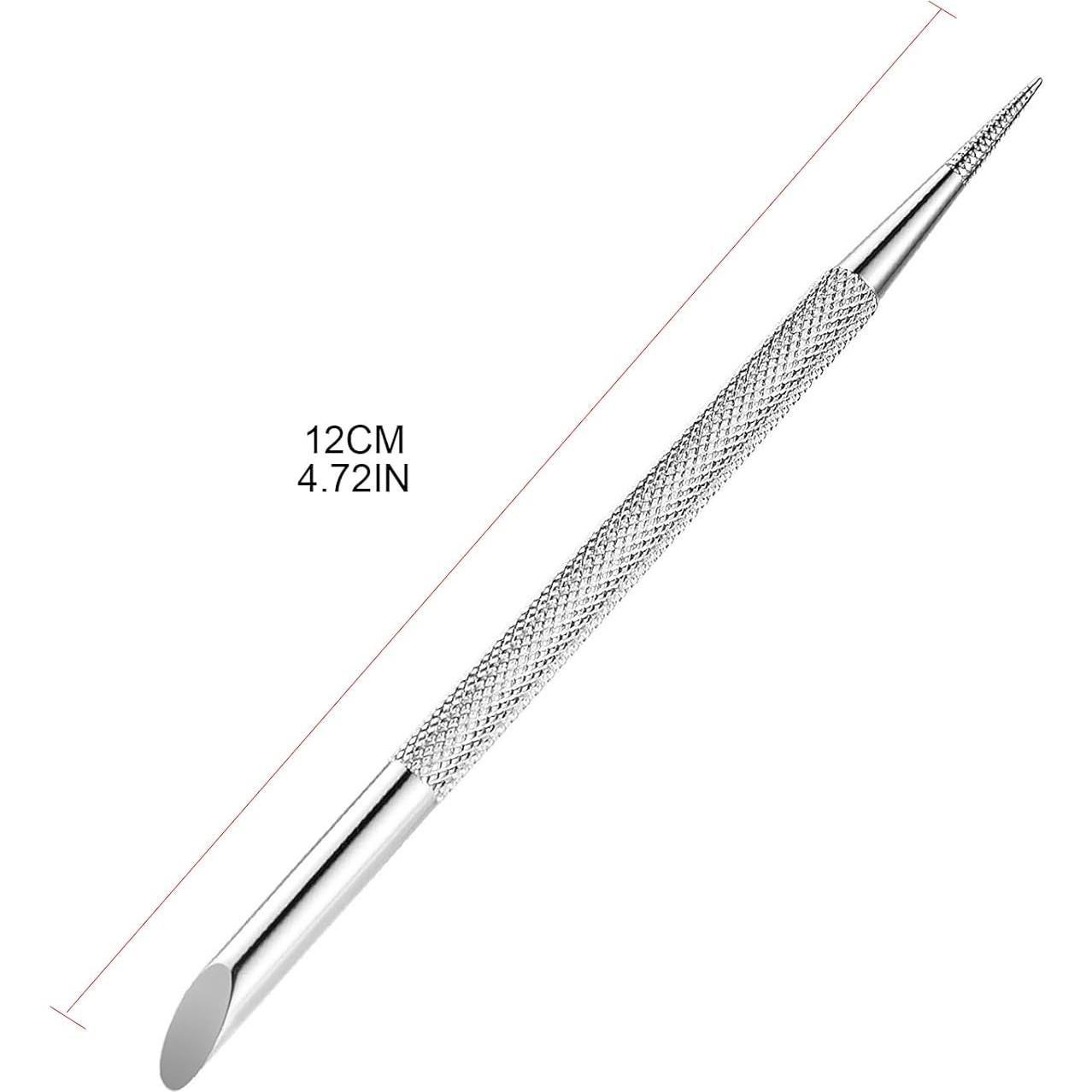 Empujador de Cutículas Acero Inoxidable LINLIJIA Doble Cara