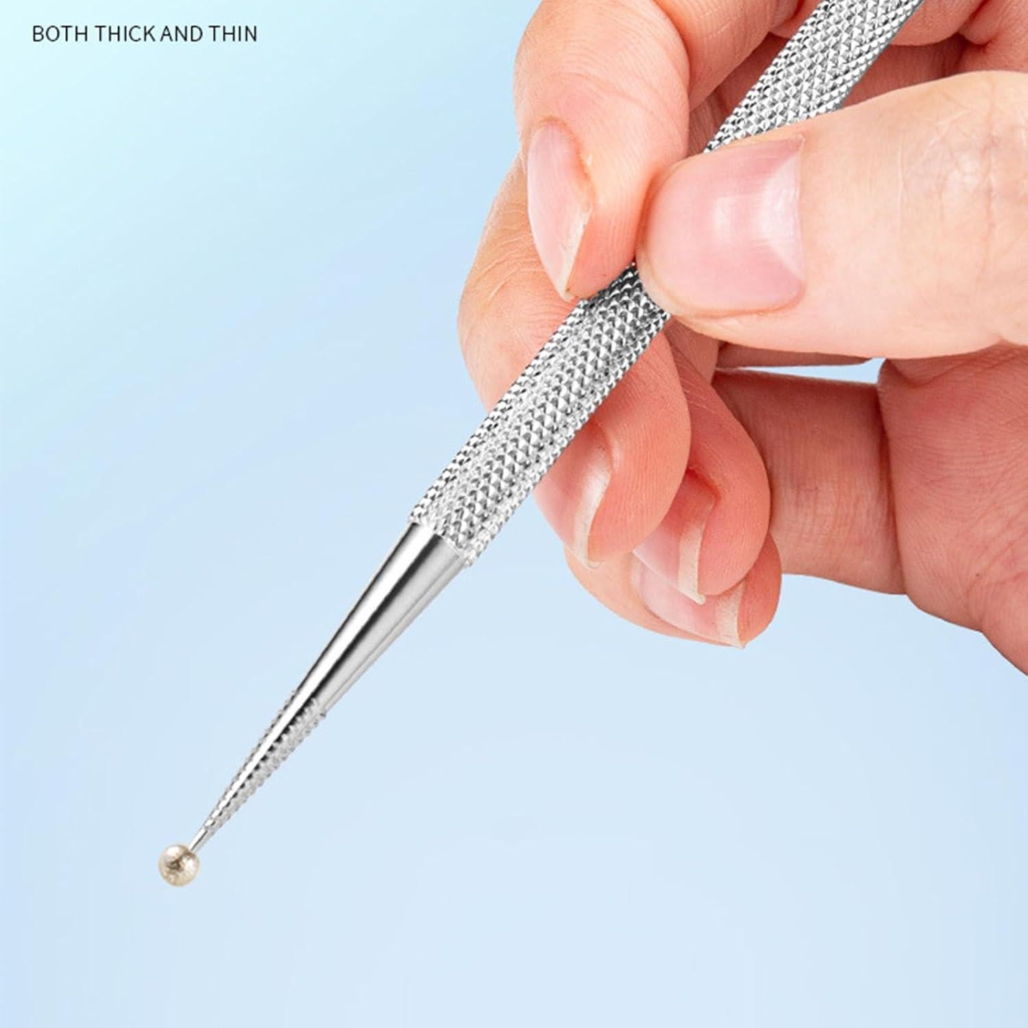 Empujador de Cutículas Acero Inoxidable LINLIJIA Doble Cara