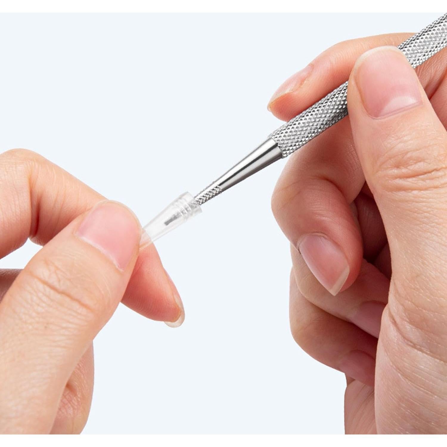 Empujador de Cutículas Acero Inoxidable LINLIJIA Doble Cara