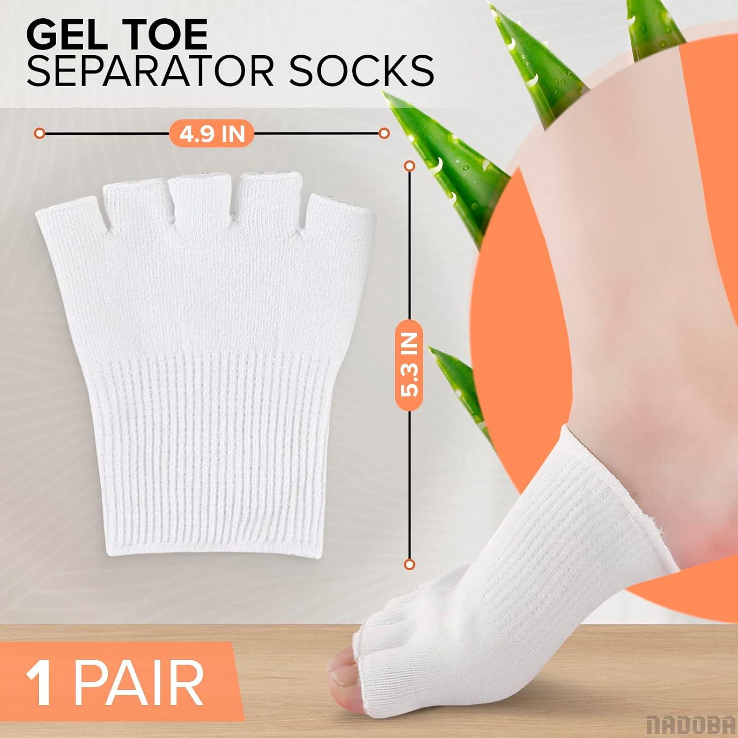 Calcetines Separadores de Dedos de Gel NADOBA Talla 36-40