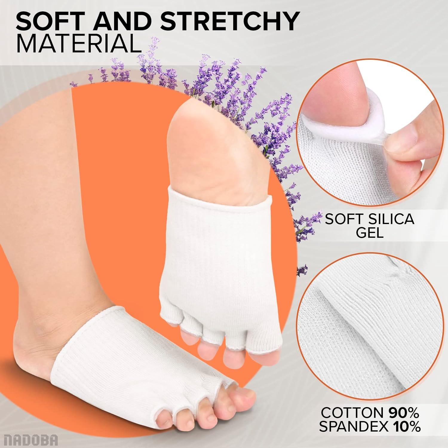 Calcetines Separadores de Dedos de Gel NADOBA Talla 36-40