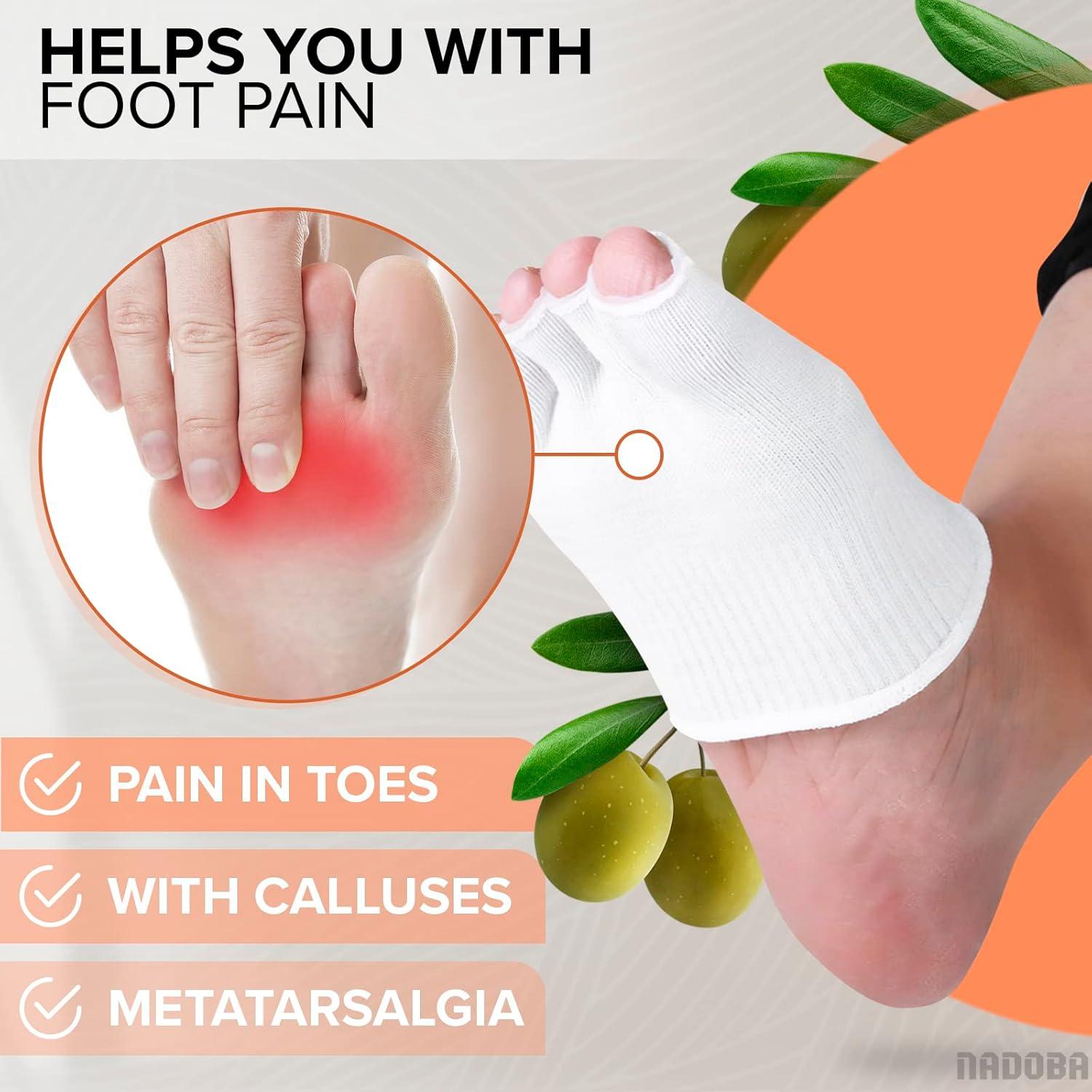 Calcetines Separadores de Dedos de Gel NADOBA Talla 36-40