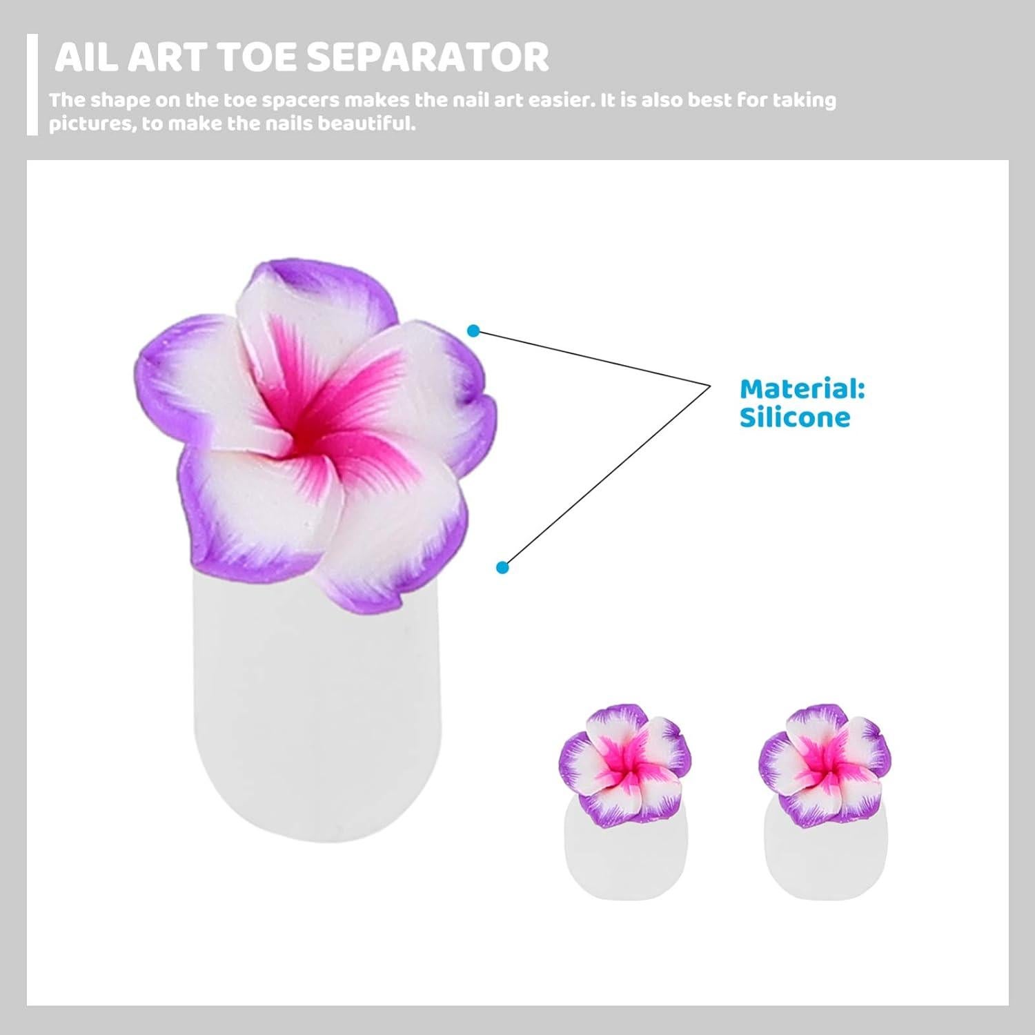 Separadores de Dedos de Silicona Beaupretty - 32 Piezas para Manicura y Pedicura