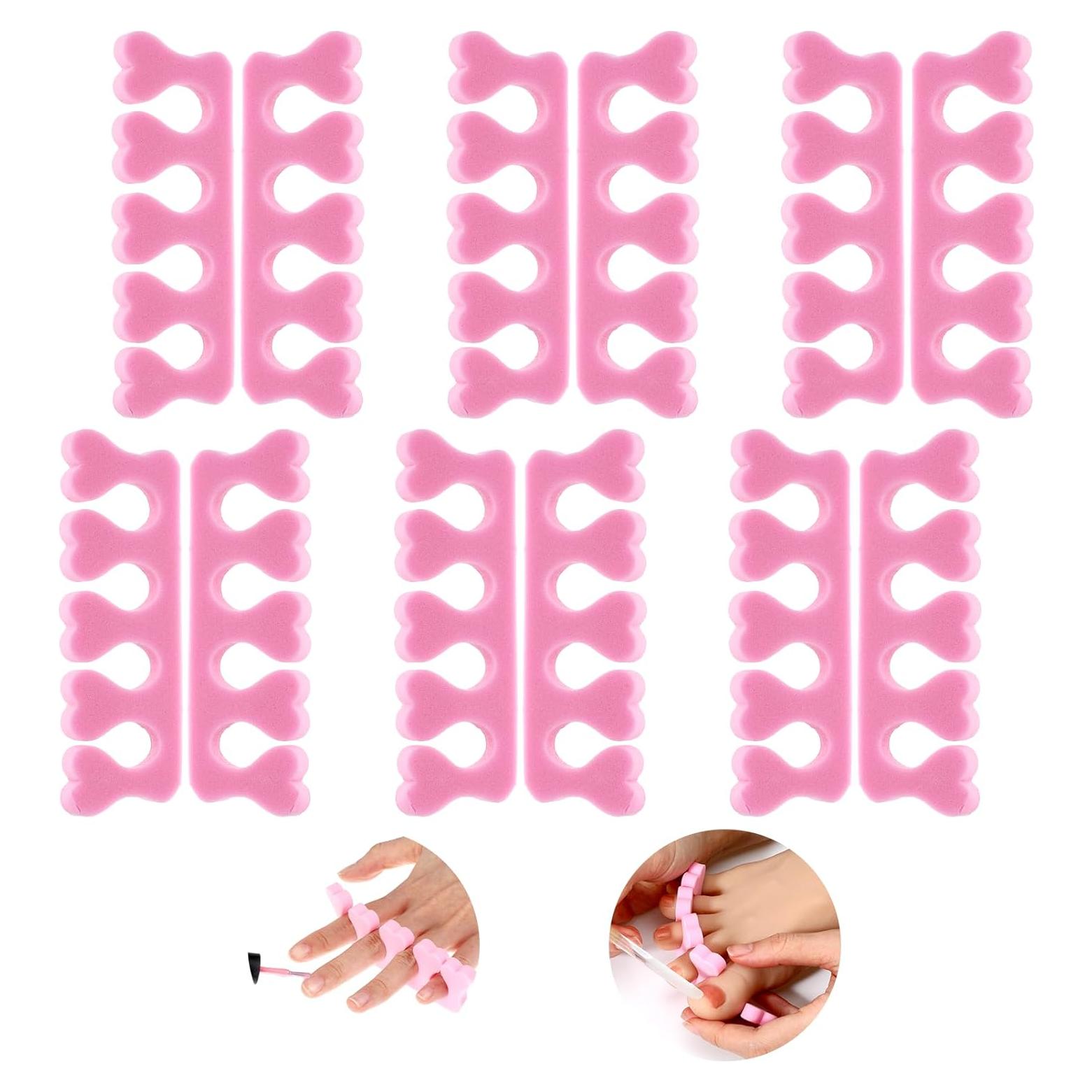 Separadores de Dedos de Esponja Piriuuo 12 Pcs para Pedicura