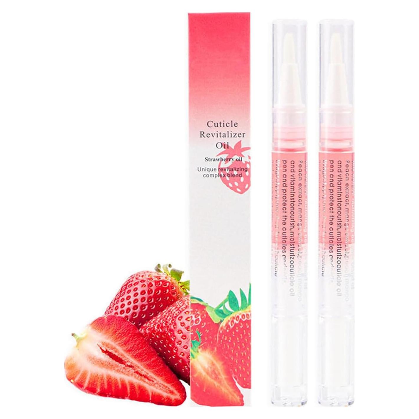 2PCS Cuticle Oil Pens for Nail Care,Nail Nutritional Oil Pen Liquid,Cuticle Oil Pen,Cuticle Oil Brush Pen,Cuticle Oil to Prevent Nail Cracking and Dry (F, One Size)