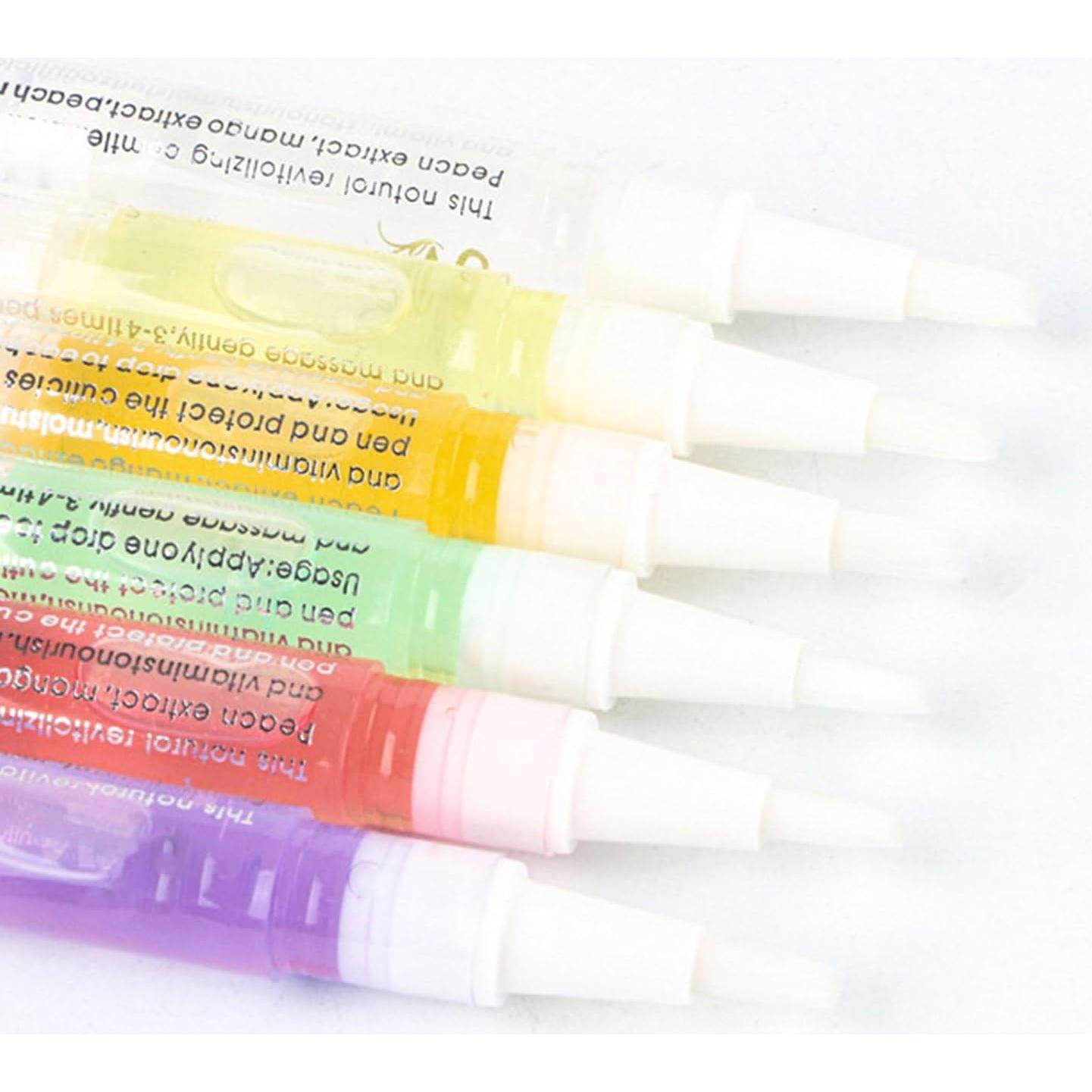 2PCS Cuticle Oil Pens for Nail Care,Nail Nutritional Oil Pen Liquid,Cuticle Oil Pen,Cuticle Oil Brush Pen,Cuticle Oil to Prevent Nail Cracking and Dry (F, One Size)