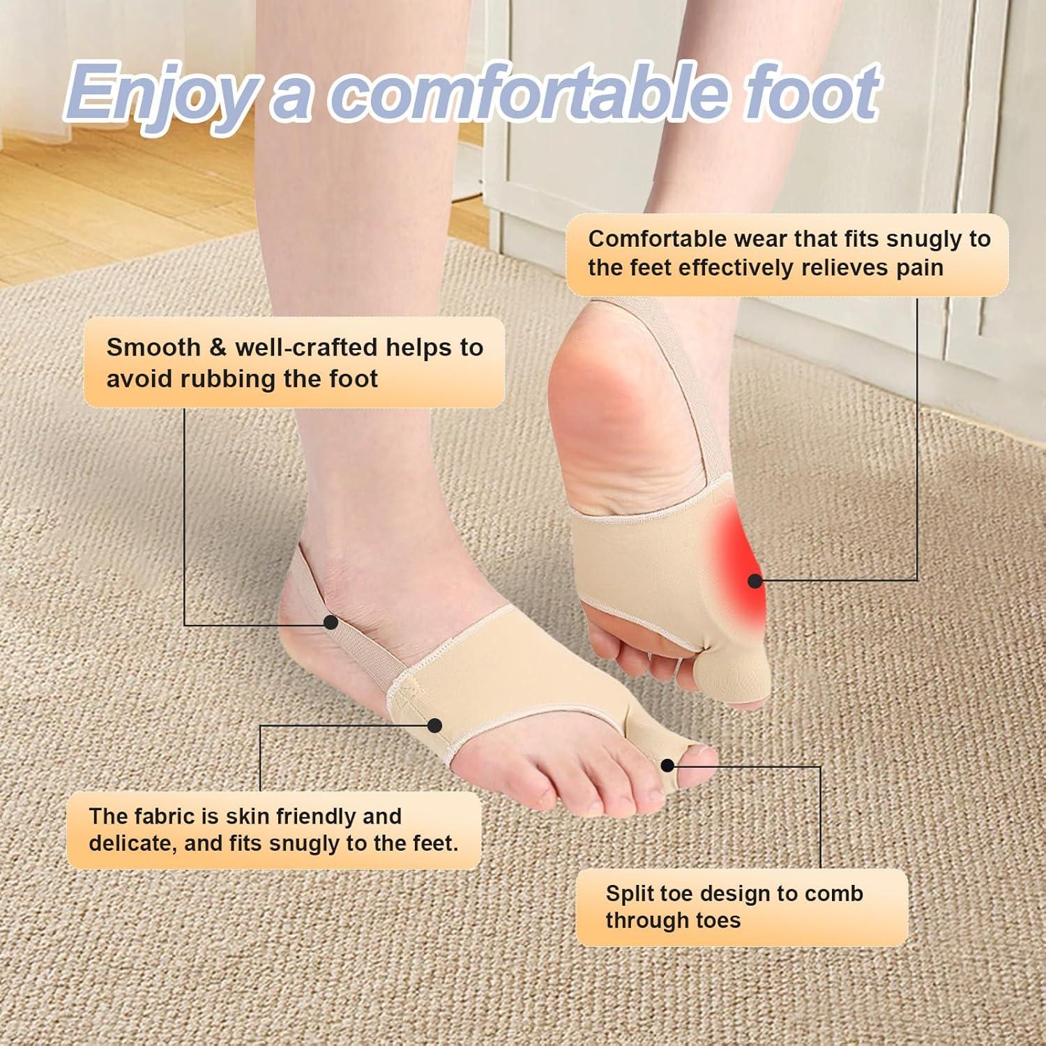 4 Piezas Corrector de Juanetes Perusiaw Alivio Dolor Transpirable