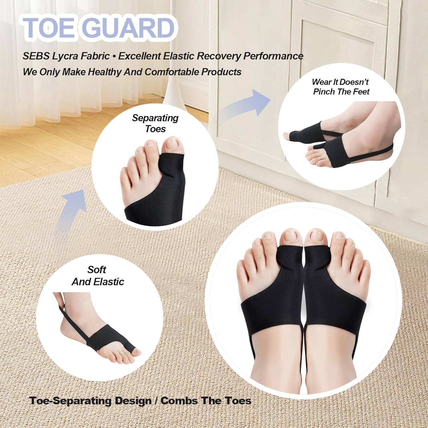 4 Piezas Corrector de Juanetes Perusiaw Alivio Dolor Transpirable