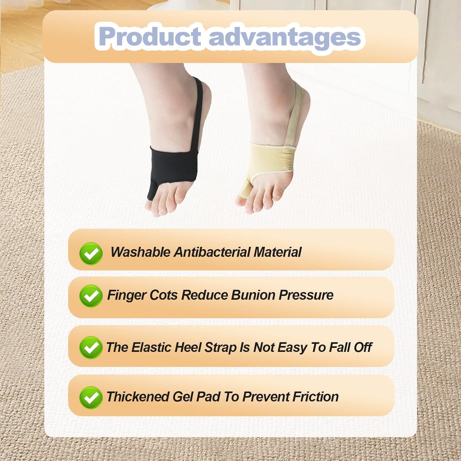 4 Piezas Corrector de Juanetes Perusiaw Alivio Dolor Transpirable