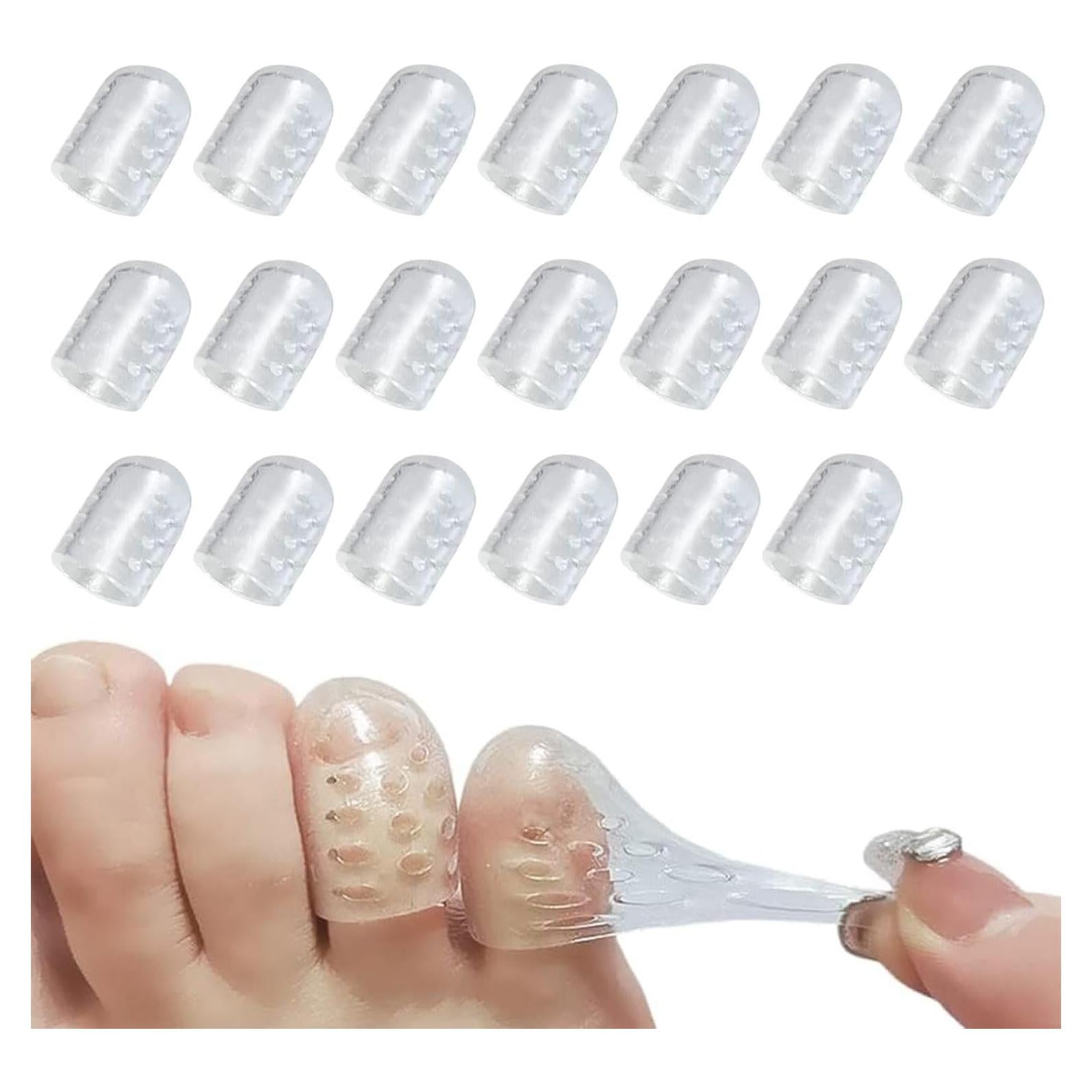 Protectores de Dedos de Silicona XLRZKJ 20 Pcs Anti-Fricción
