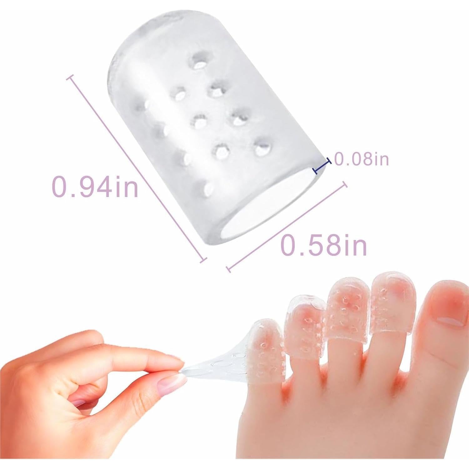 Protectores de Dedos de Silicona XLRZKJ 20 Pcs Anti-Fricción