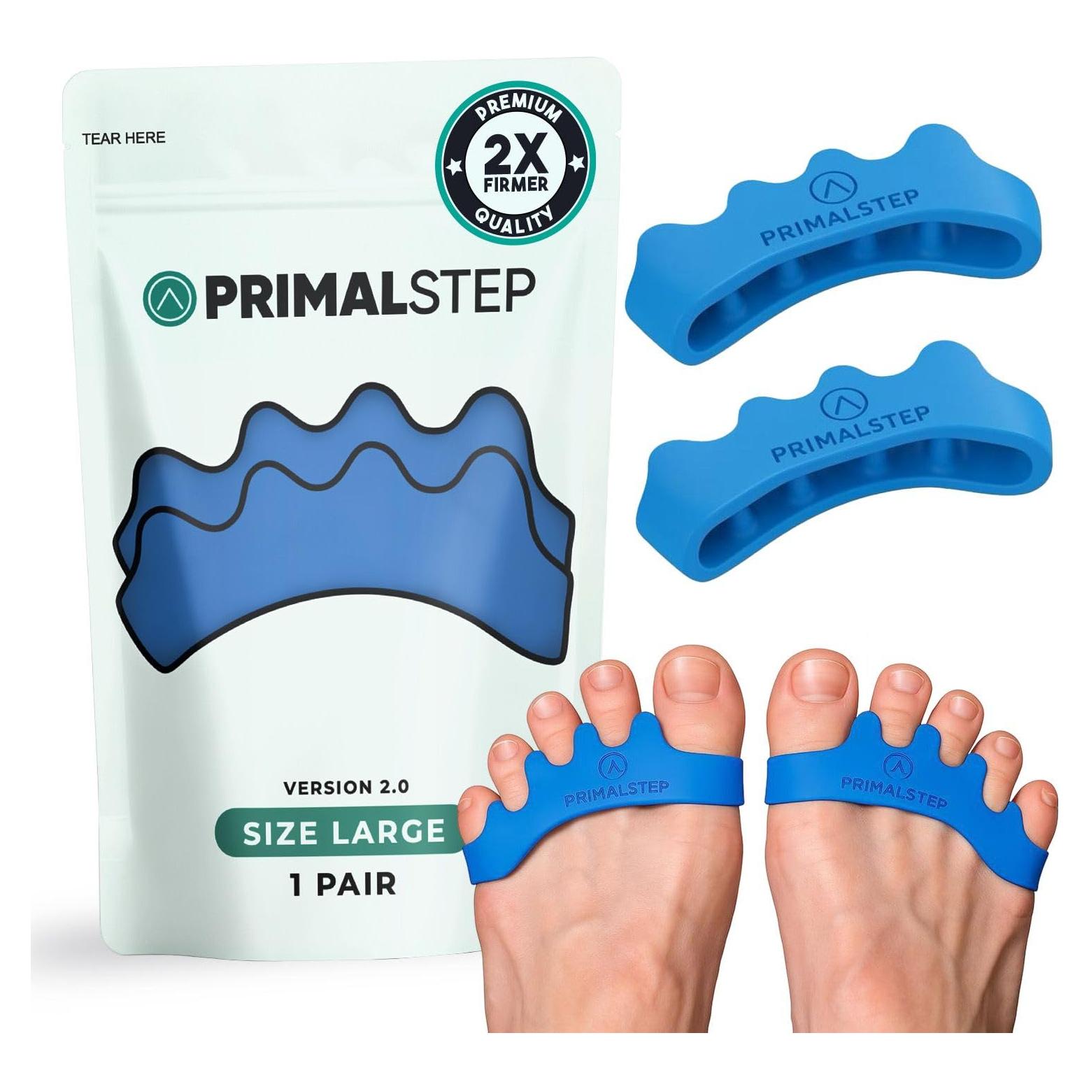 Separadores de Dedos PRIMALSTEP 2.0 Azul, Corrector de Juanetes