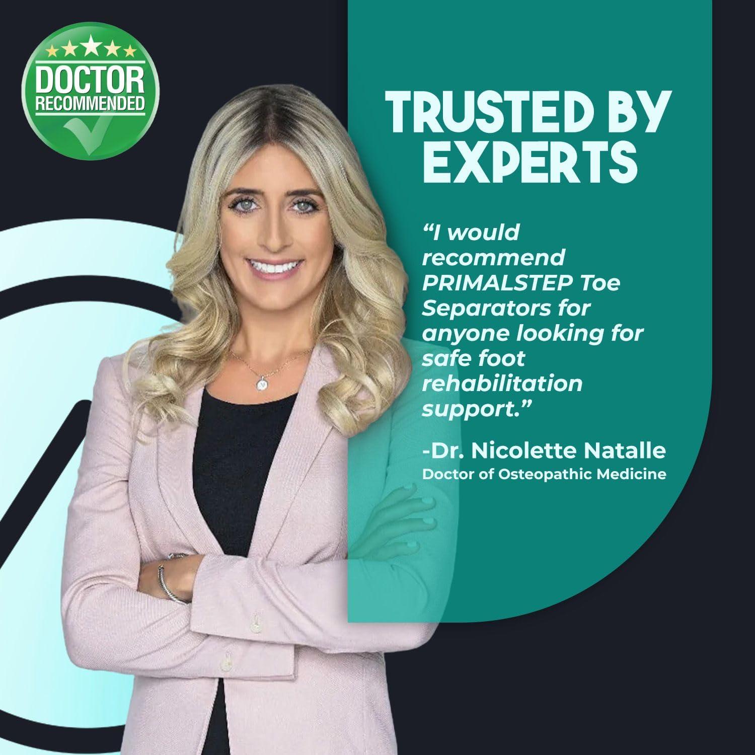 Separadores de Dedos PRIMALSTEP 2.0 Azul, Corrector de Juanetes