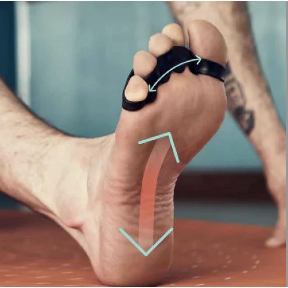 Separador de Dedos Premium One Click Azul - Silicona Flexible