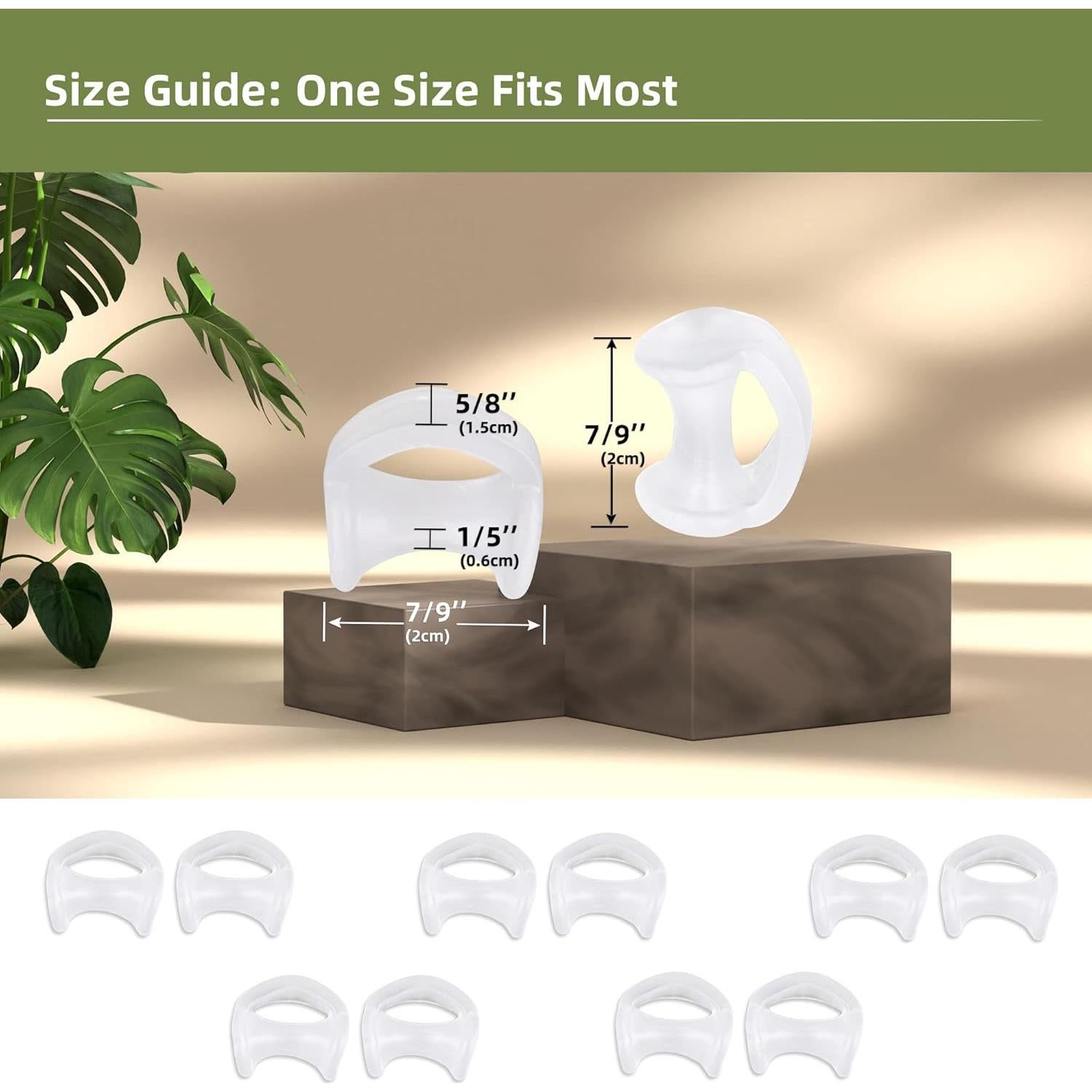 Separadores de Dedo en Gel DYKOOK - 10 Pcs Correctores Juanete