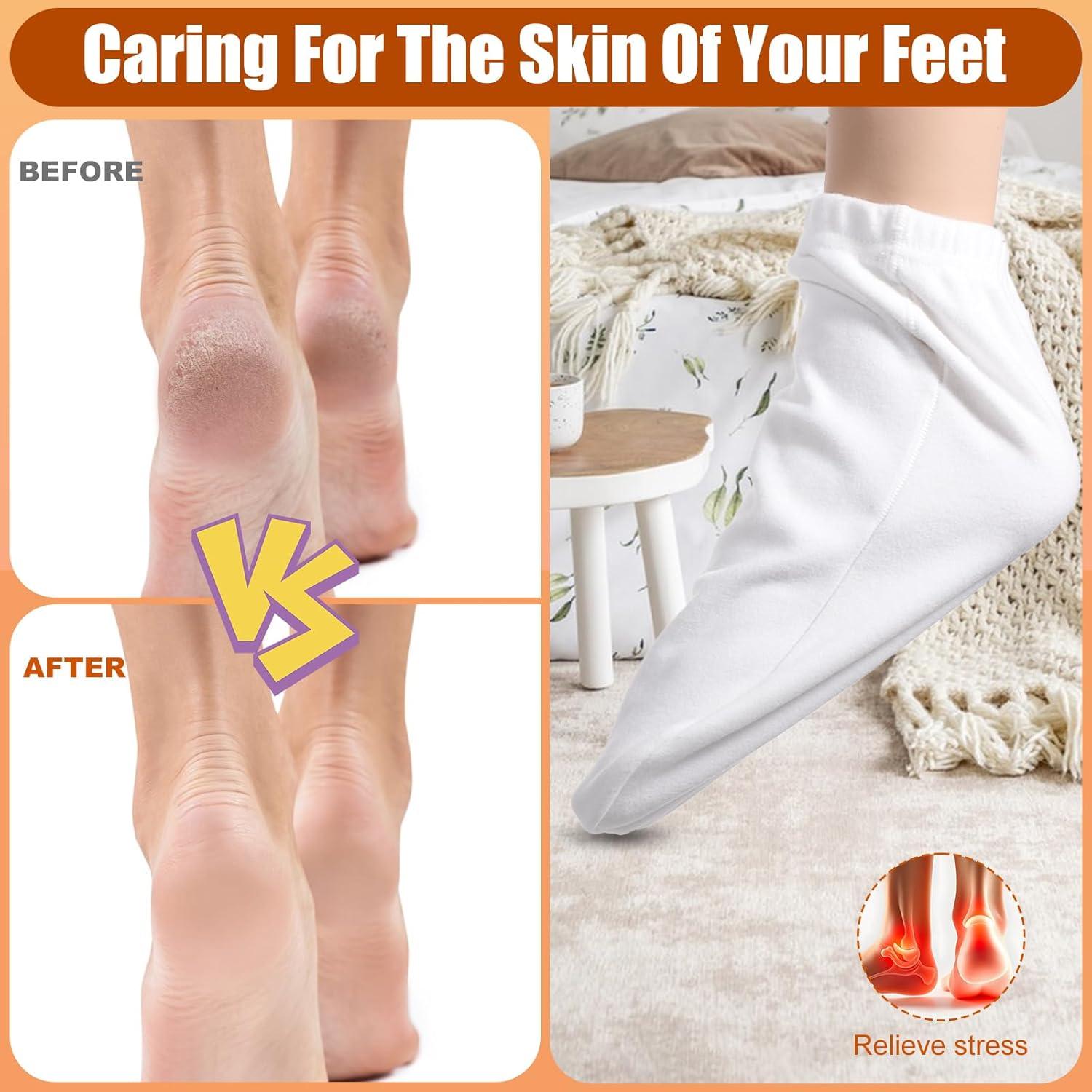 Envoltura de Aceite de Ricino para Pies Aphumedc - 1 Par Hidratante