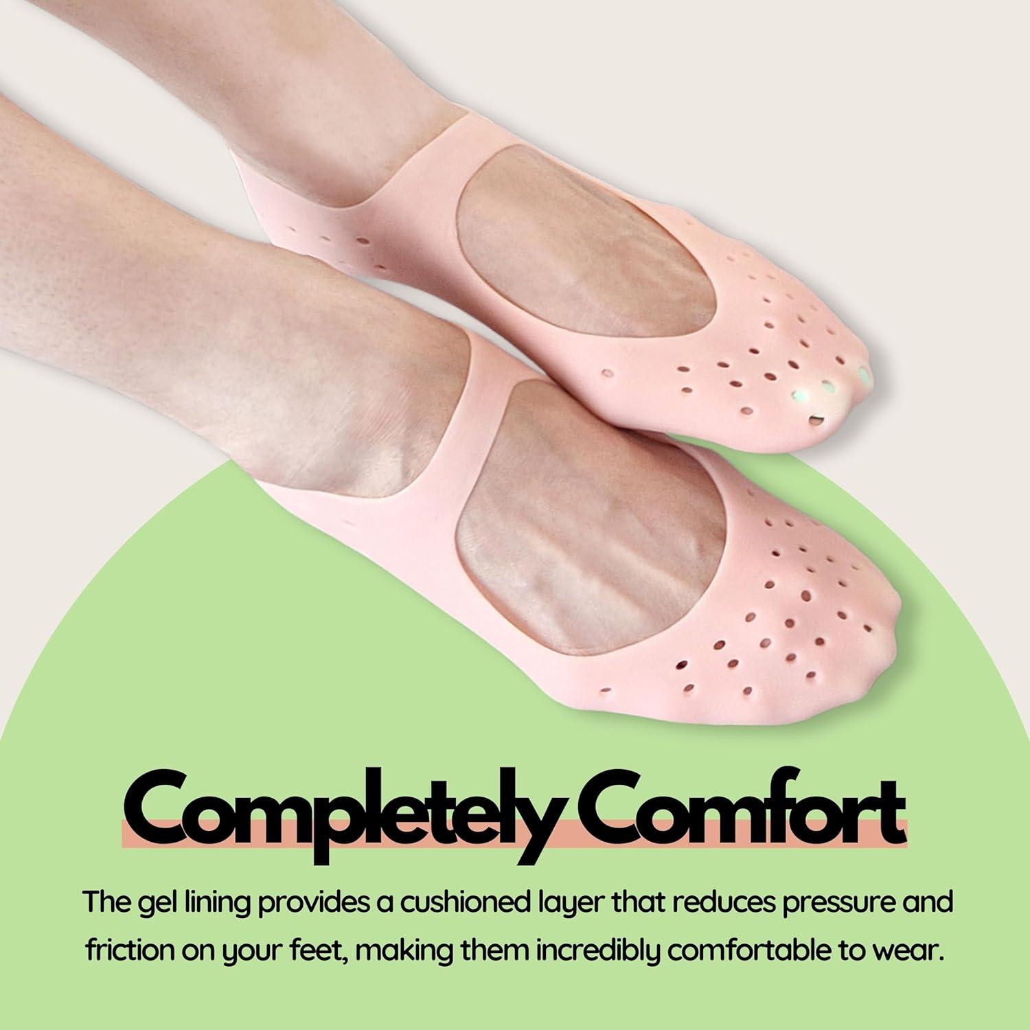 Calcetines Hidratantes FOOTINSOLE.COM - Tratamiento Spa para Pies Suaves (Pequeño, 1 Par)