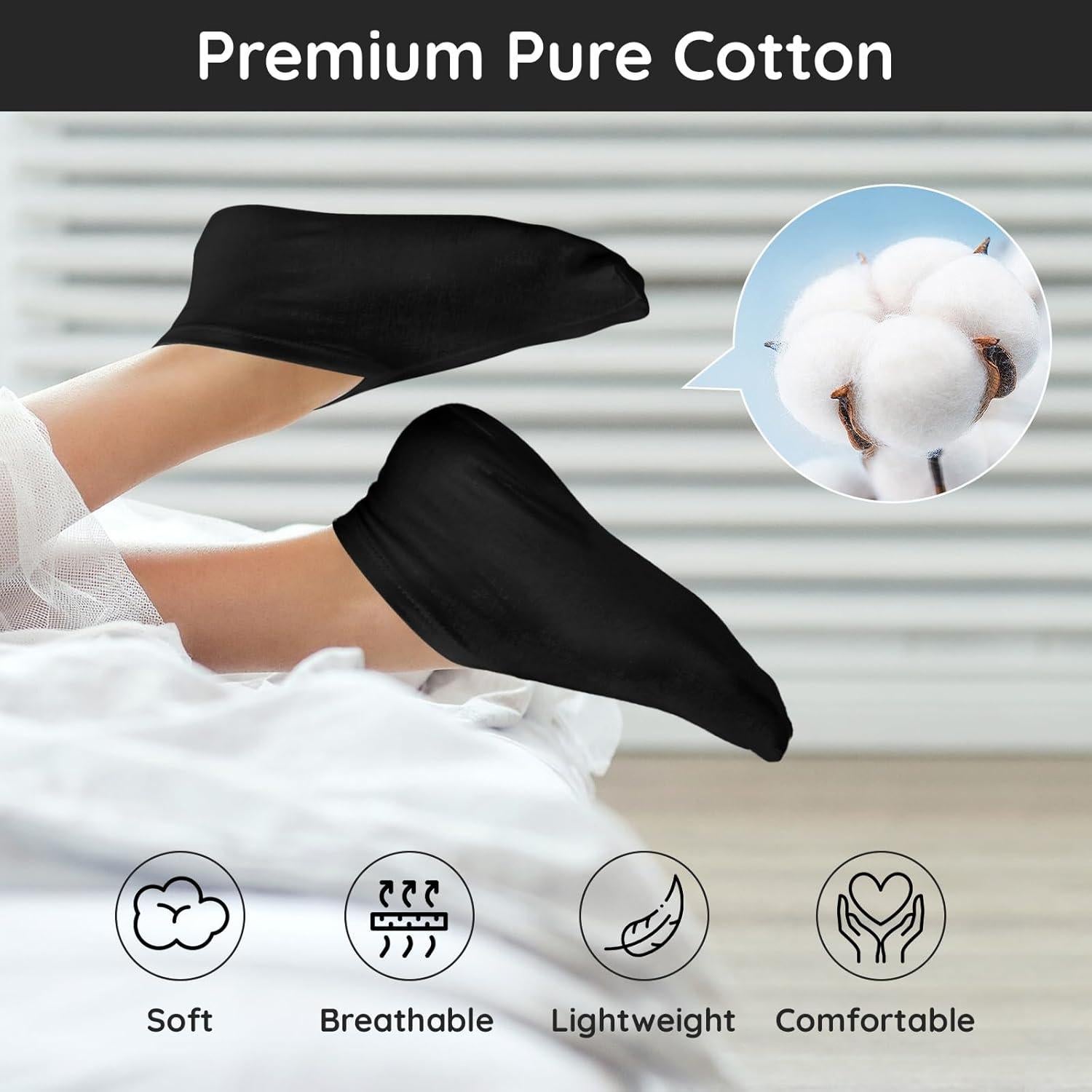 Calcetines Hidratantes Segbeauty 12 Pares Algodón para Talones