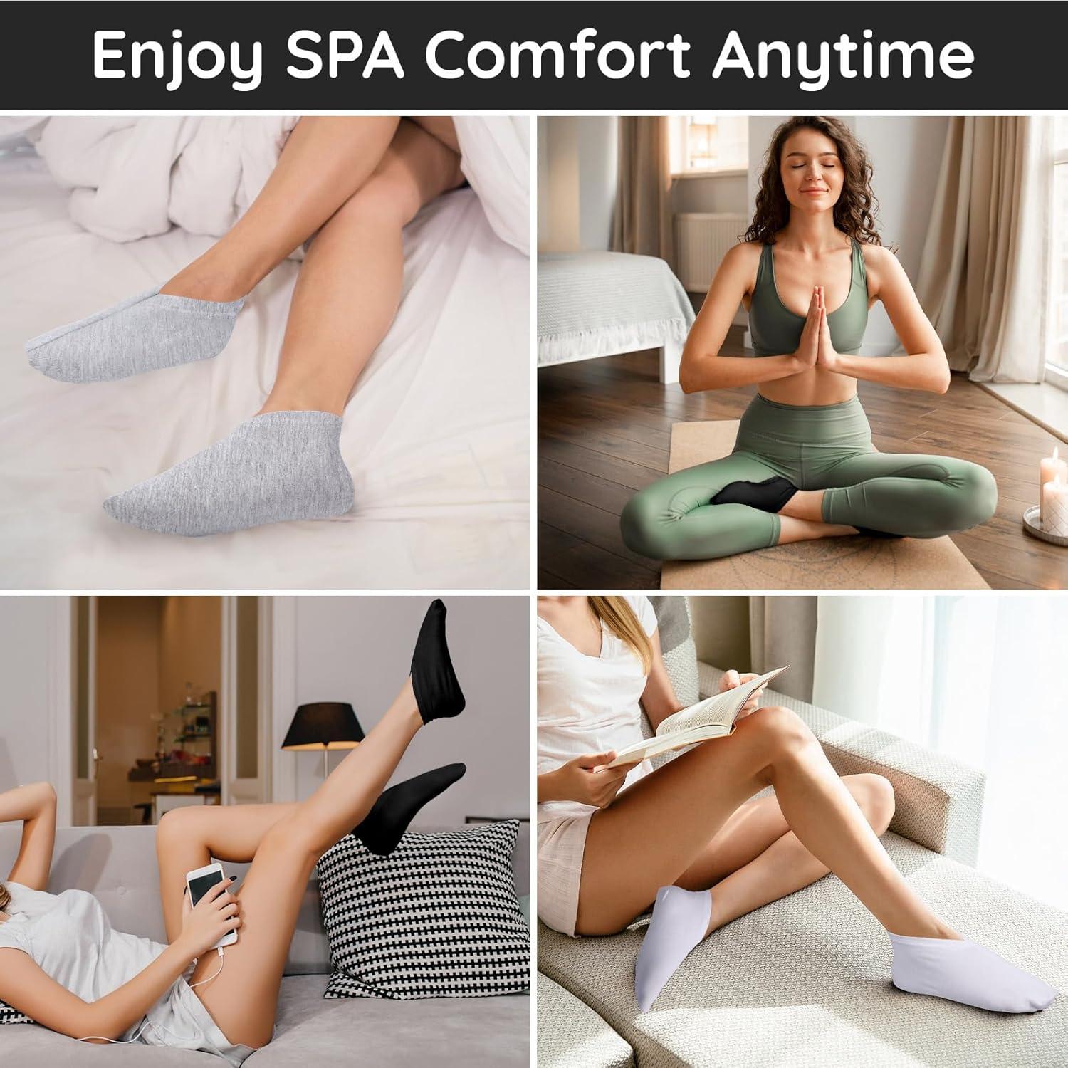 Calcetines Hidratantes Segbeauty 12 Pares Algodón para Talones