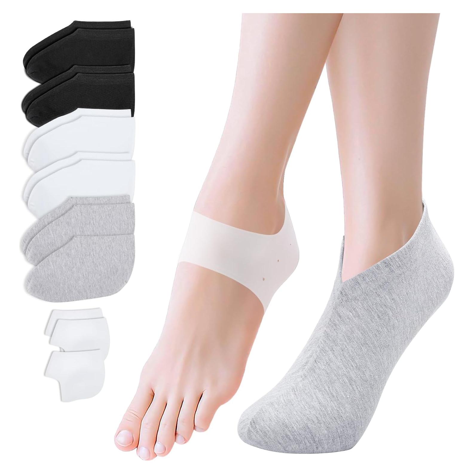 Calcetines Hidratantes Segbeauty 12 Pairs Algodón Silicona