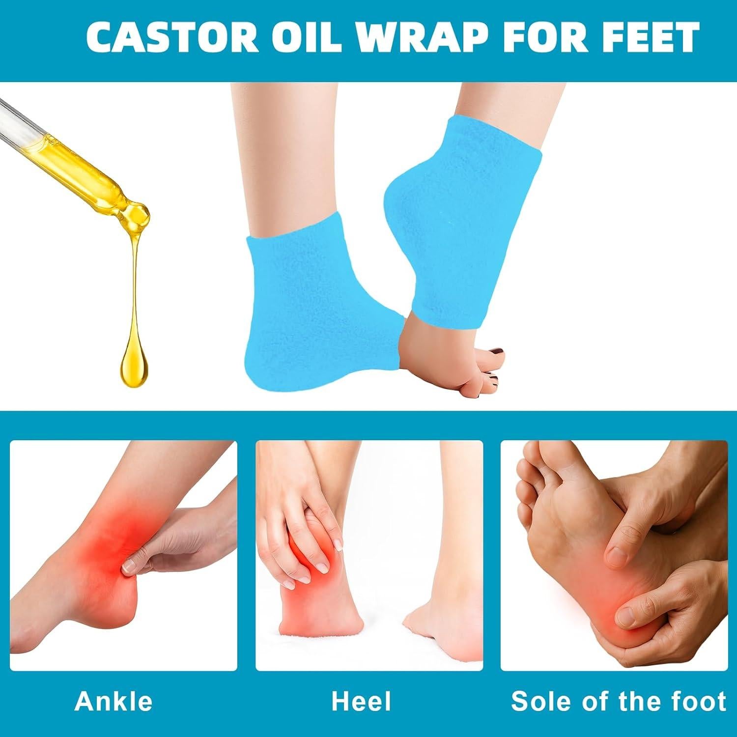 Envoltura de Aceite de Ricino para Pies FDFuZhao - Hidratante