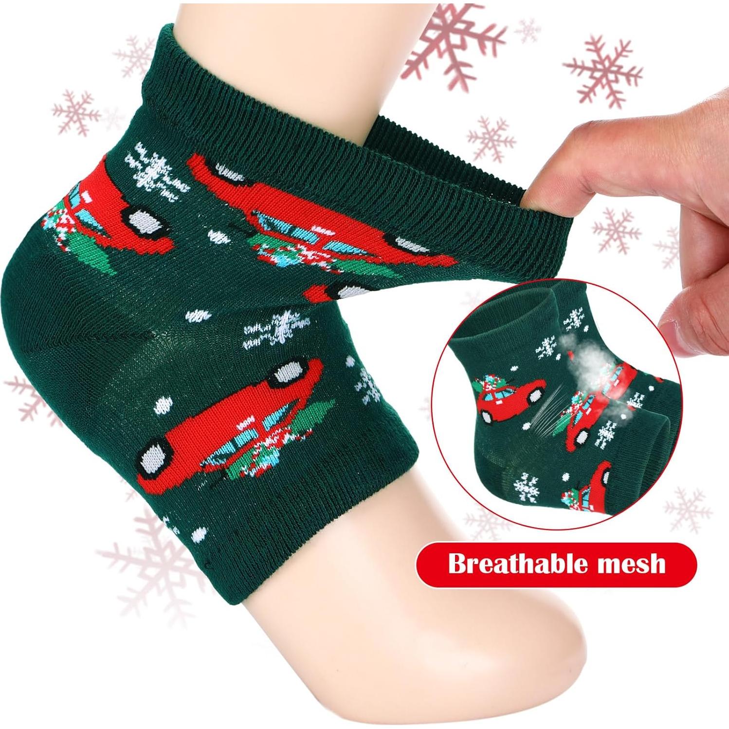 6 Pares de Calcetines Hidratantes Navideños Breathffy - Talla Única