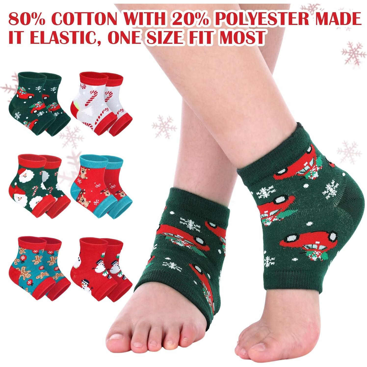 6 Pares de Calcetines Hidratantes Navideños Breathffy - Talla Única