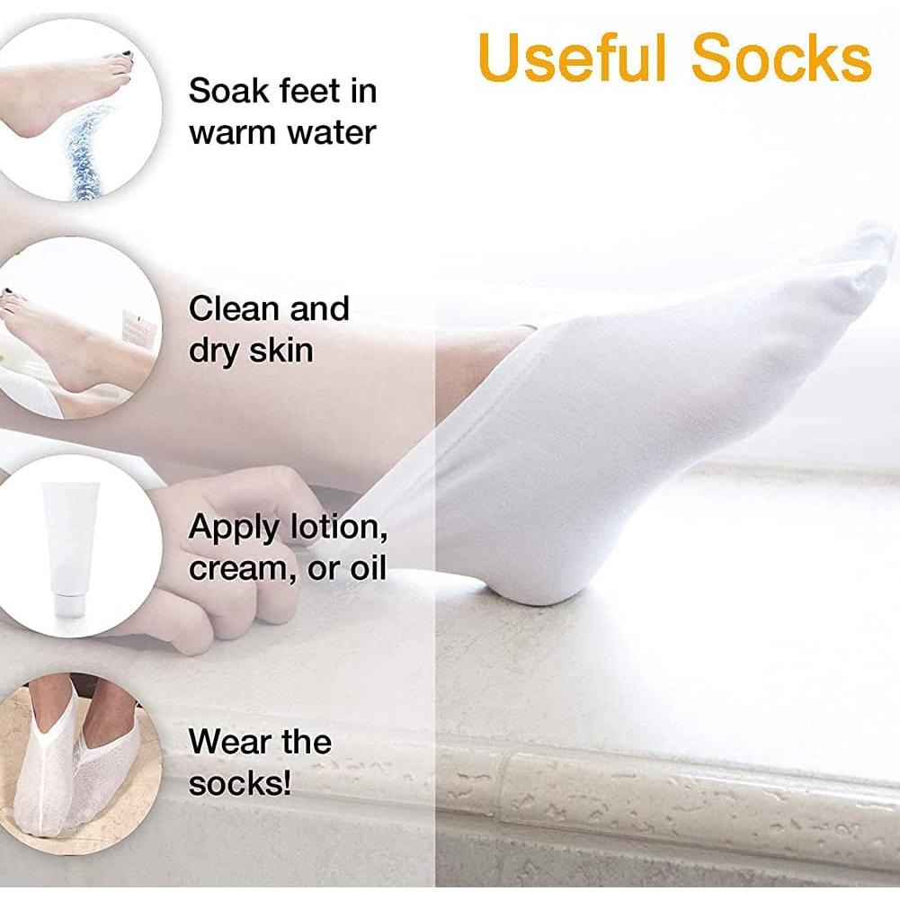 Calcetines Hidratantes Eurow 4 Pares para Pies Secos y Agrietados