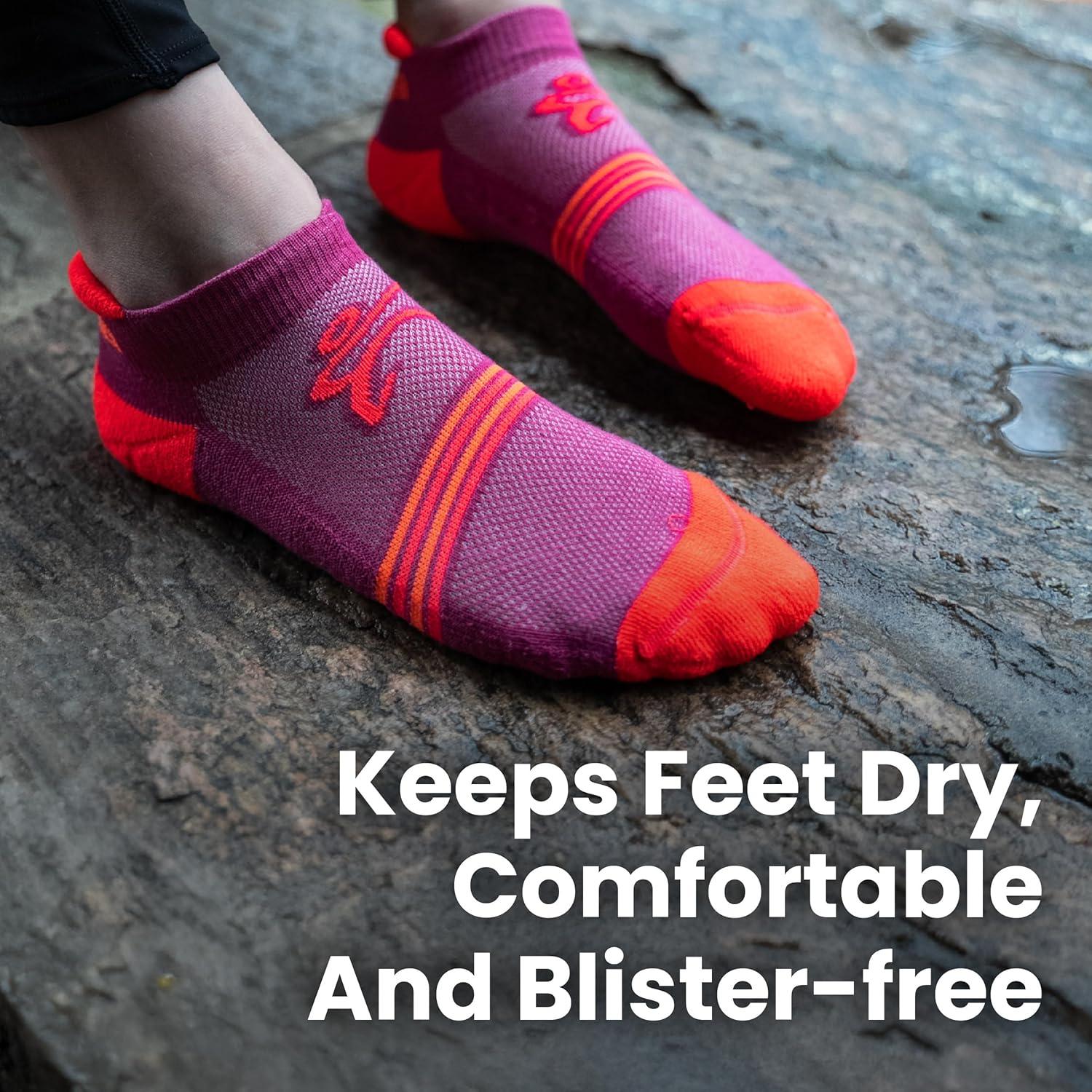 Calcetines Balega Kids Hidden Cool No Show Tab Naranja Mediano