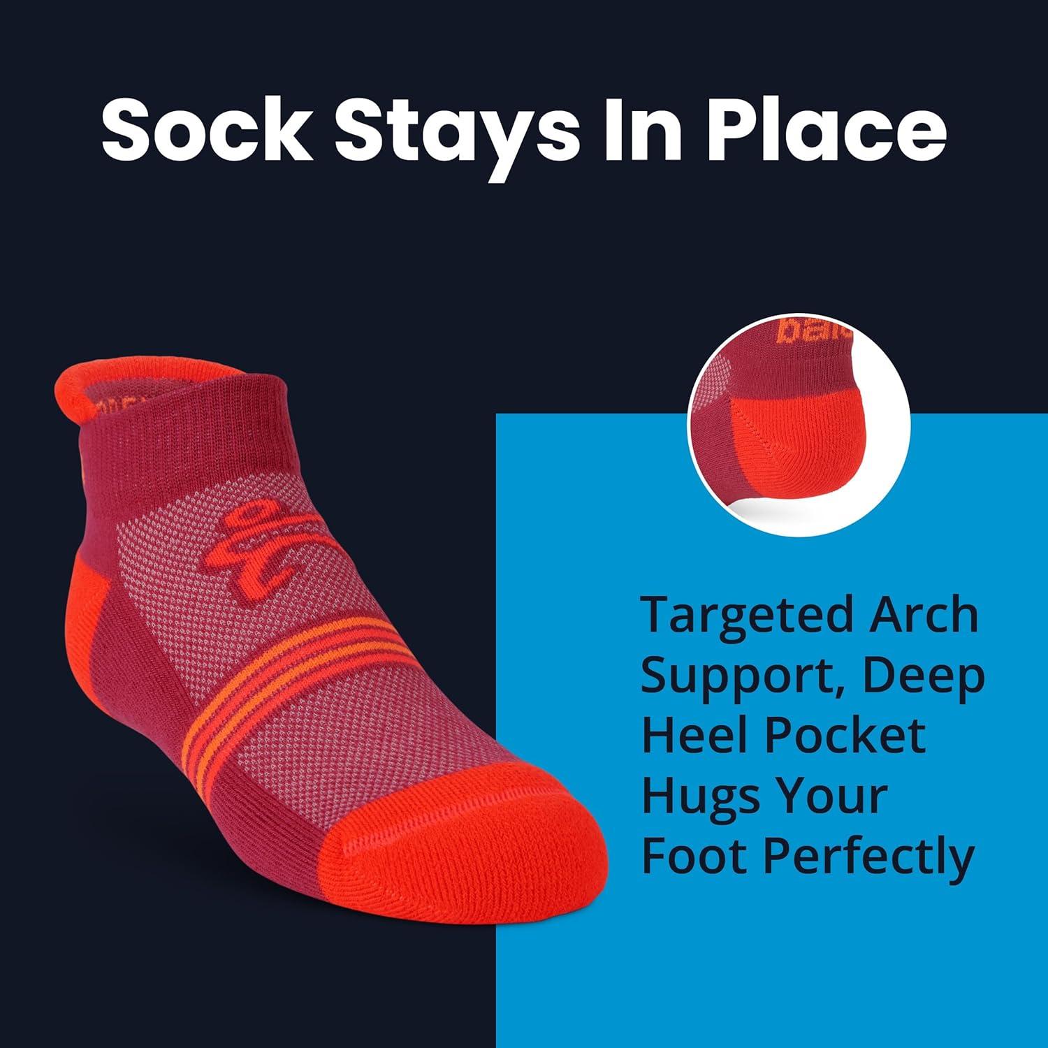 Calcetines Balega Kids Hidden Cool No Show Tab Naranja Mediano