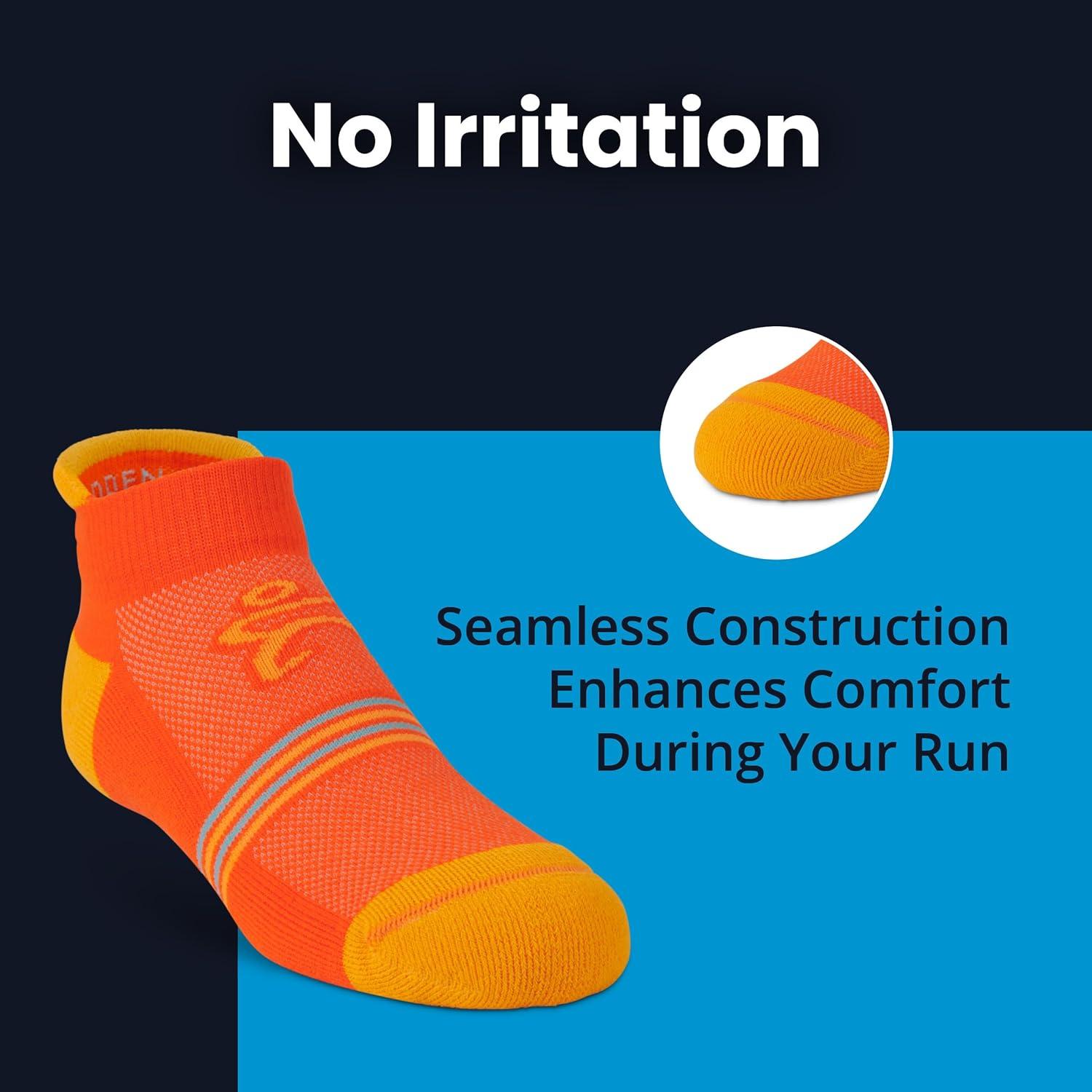 Calcetines Balega Kids Hidden Cool No Show Tab Naranja Mediano