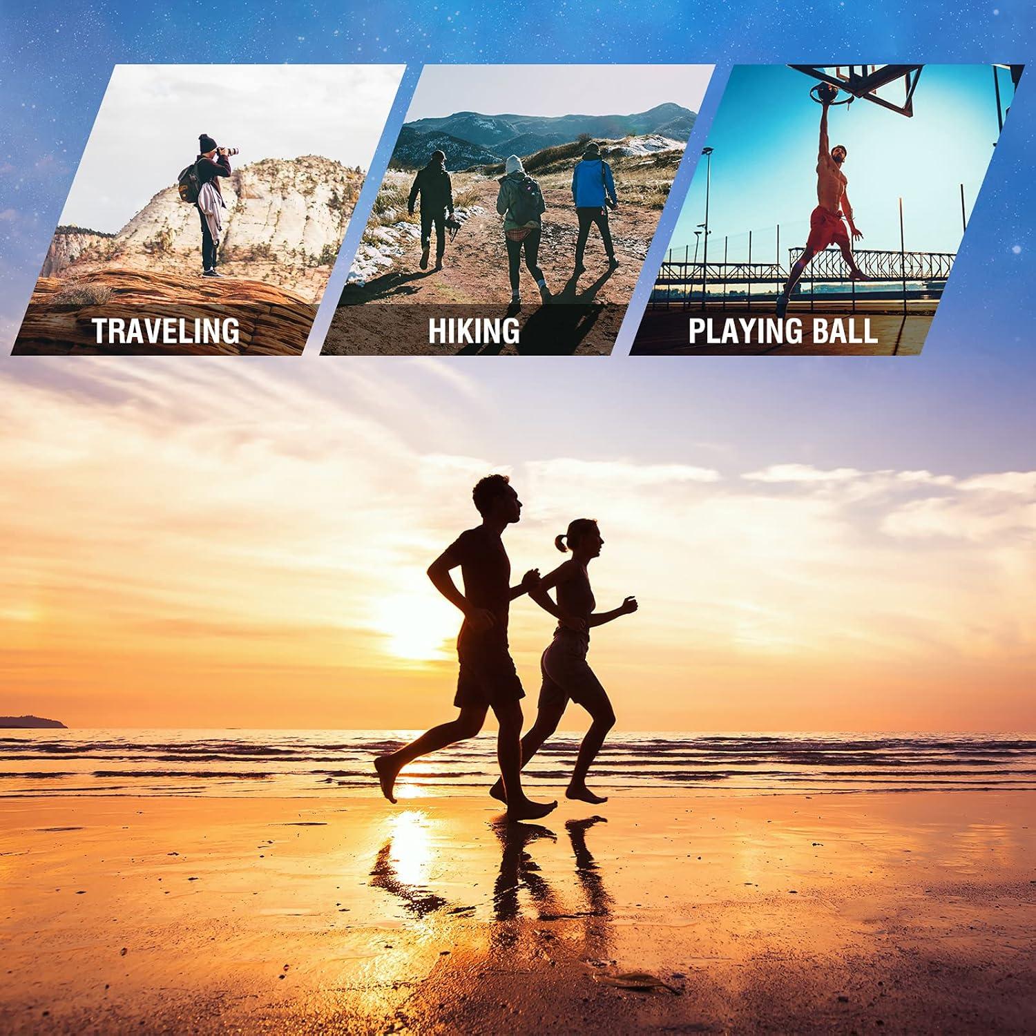 Calcetines de Entrenamiento YUEDGE para Mujeres - 5 Pares Negros