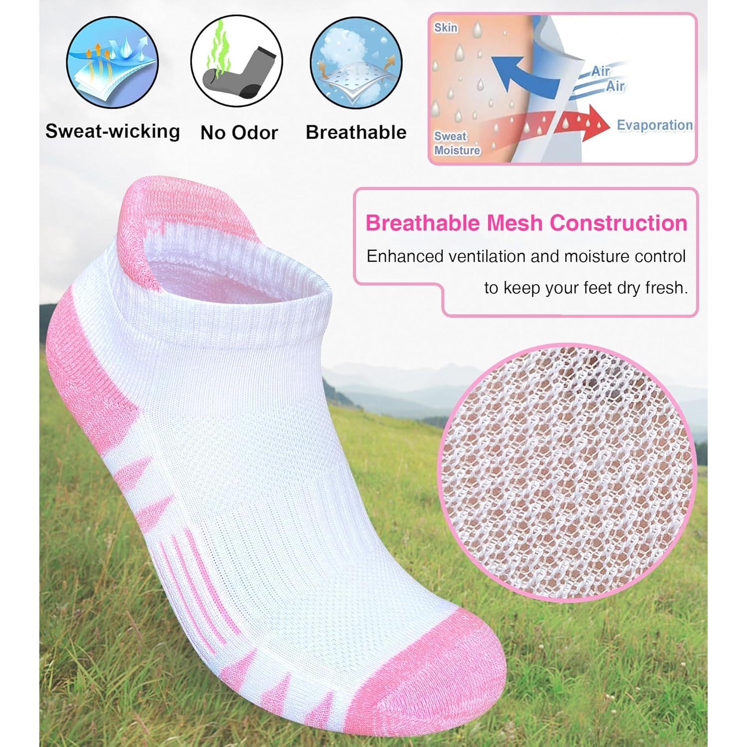 Calcetines Deportivos Heyoboy para Mujeres 5 Pares Anti-ampollas