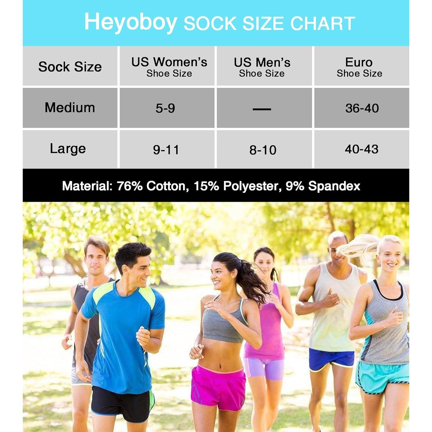 Calcetines Deportivos Heyoboy para Mujeres 5 Pares Anti-ampollas