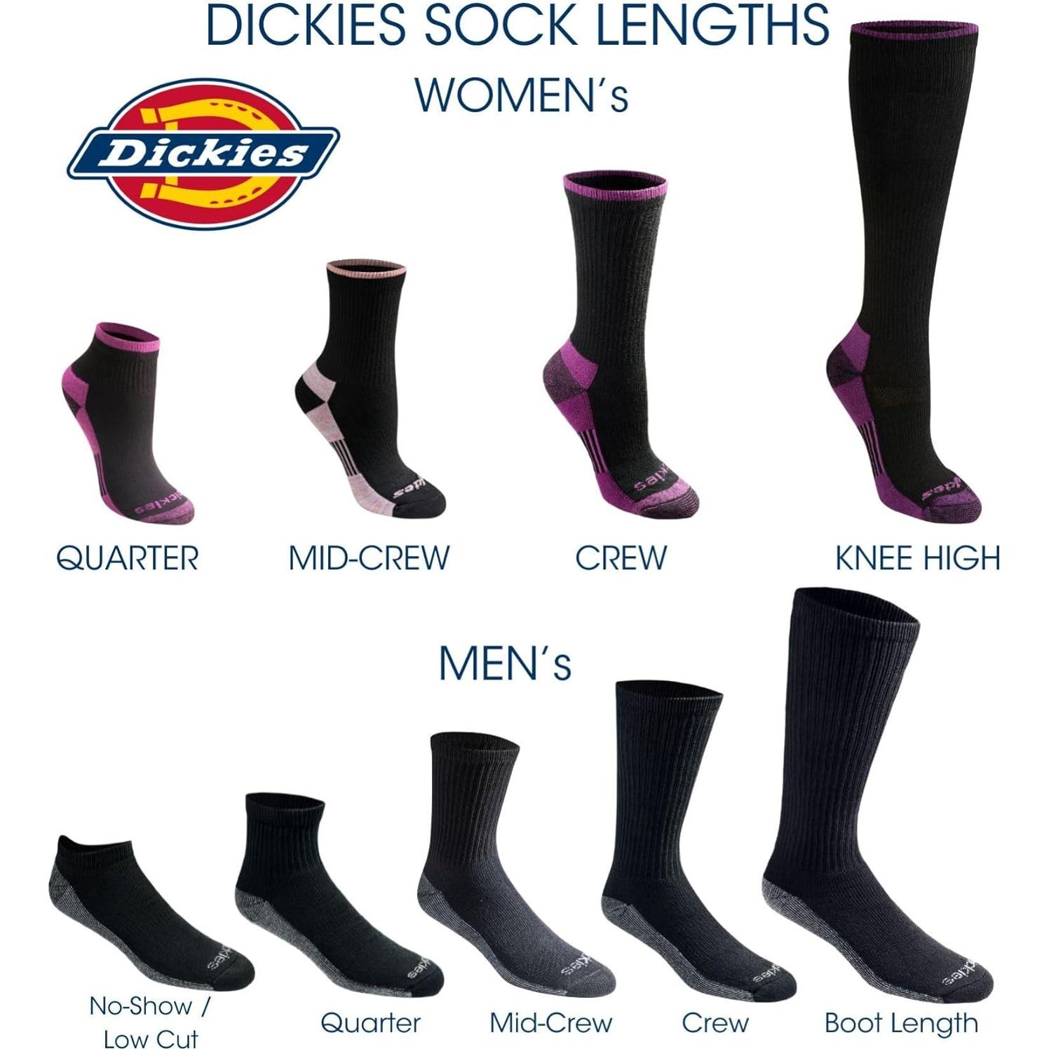Calcetines Dri-Tech para Mujeres Dickies - Control de Humedad 6 Pares