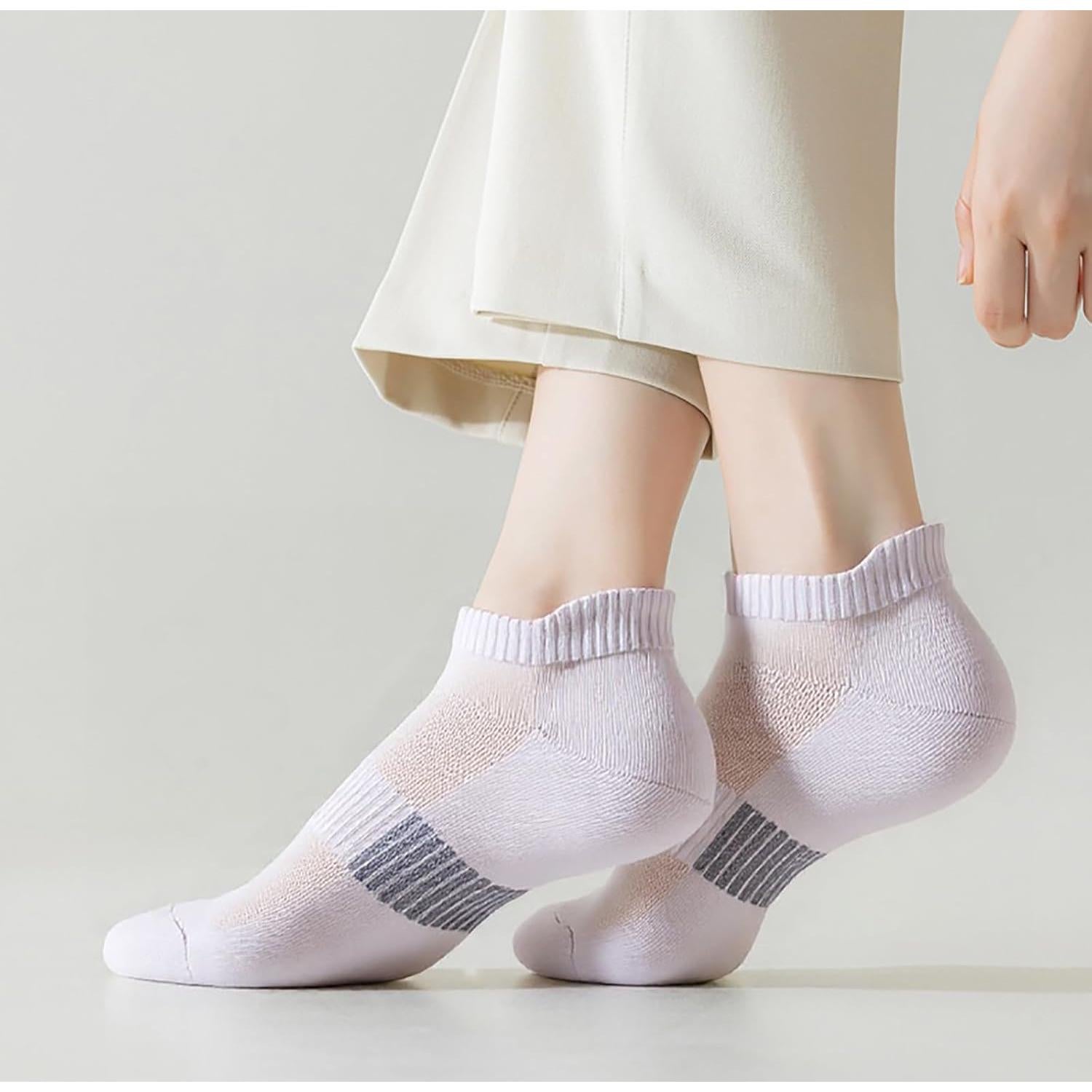 12 Pares de Calcetines Atléticos de Tobillo para Mujeres