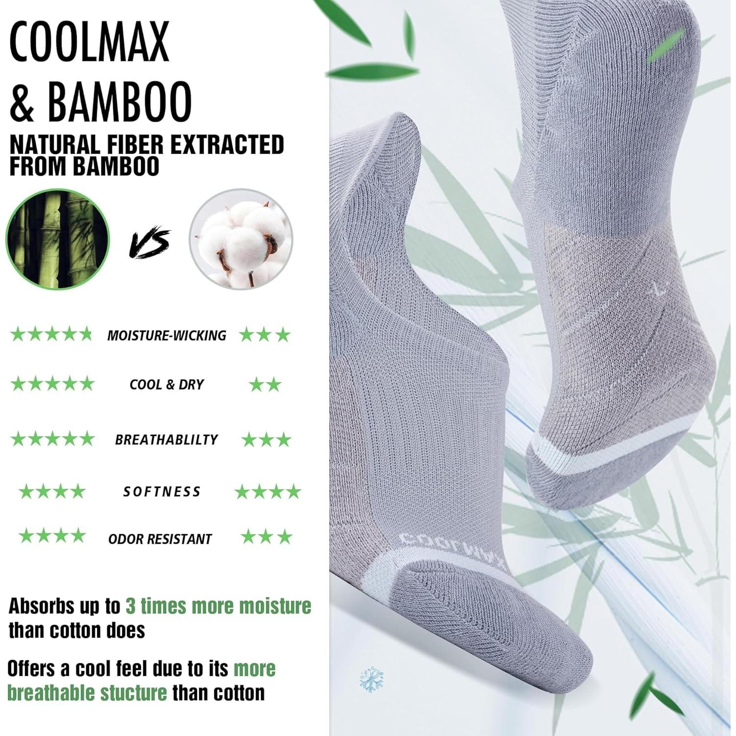 Calcetines No Show Brisira para Mujeres - 3 Pares Gris, Compresión