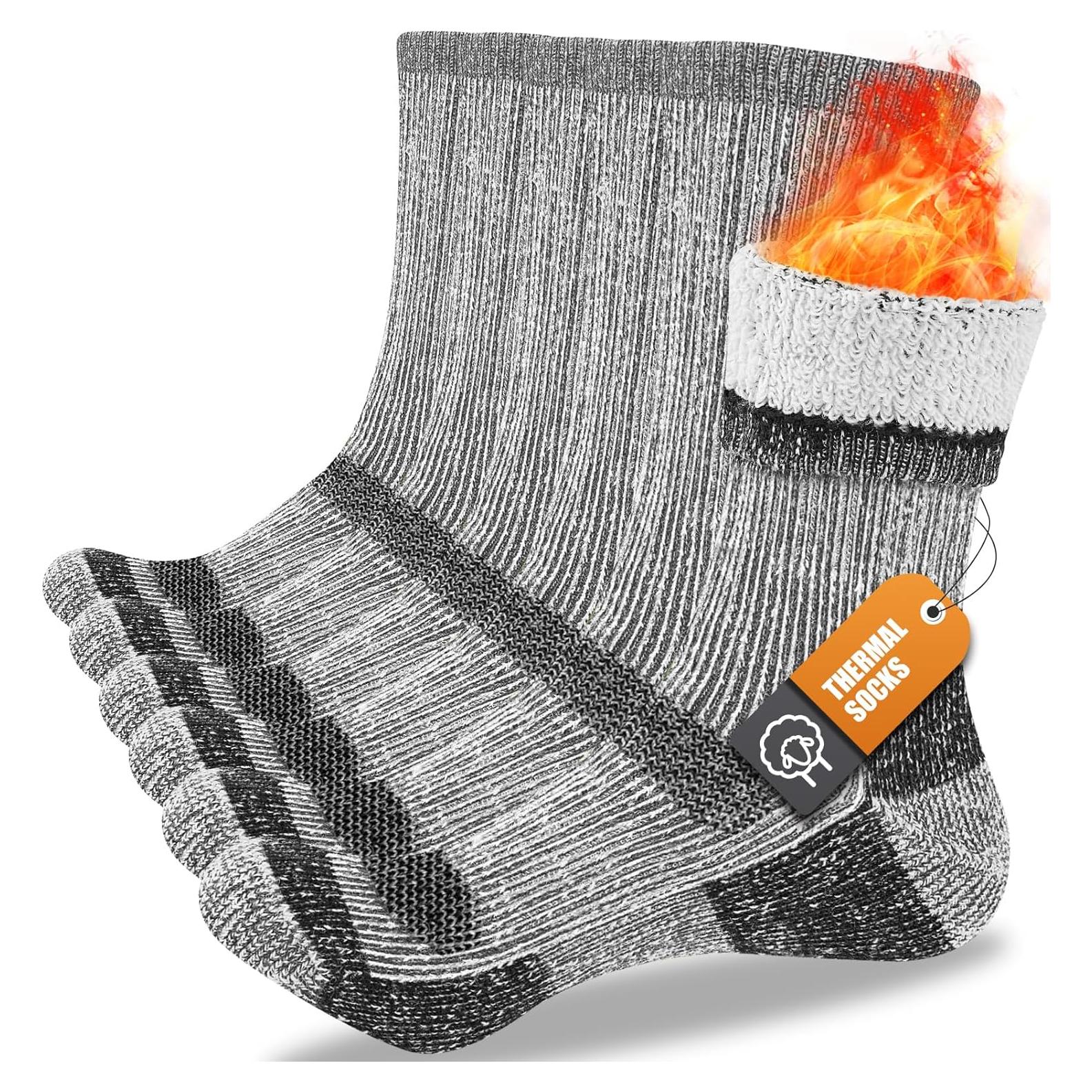 Calcetines Térmicos de Lana Merino Unisex - 3 Pares para Invierno