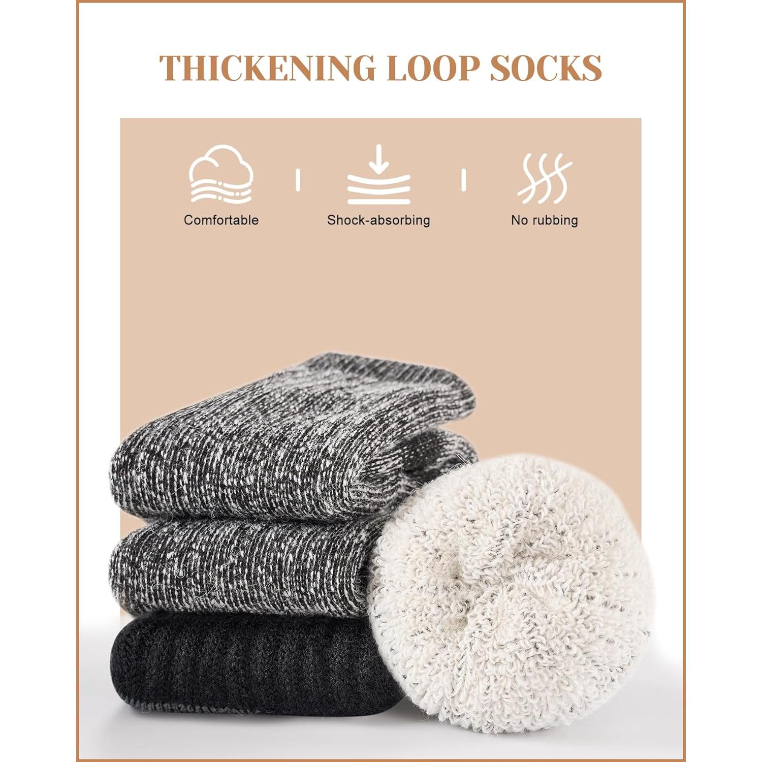 Calcetines Térmicos de Lana Merino Unisex - 3 Pares para Invierno