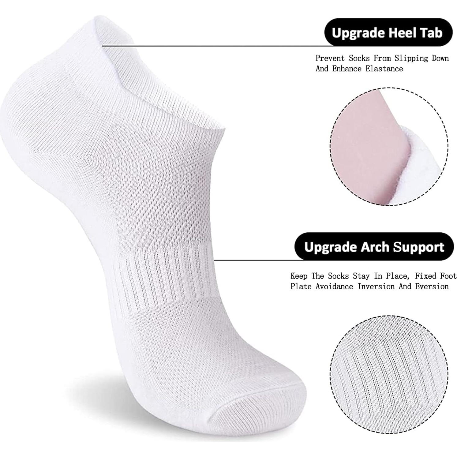 Calcetines de Running para Mujer Brookhaus - 6 Pares Blancos