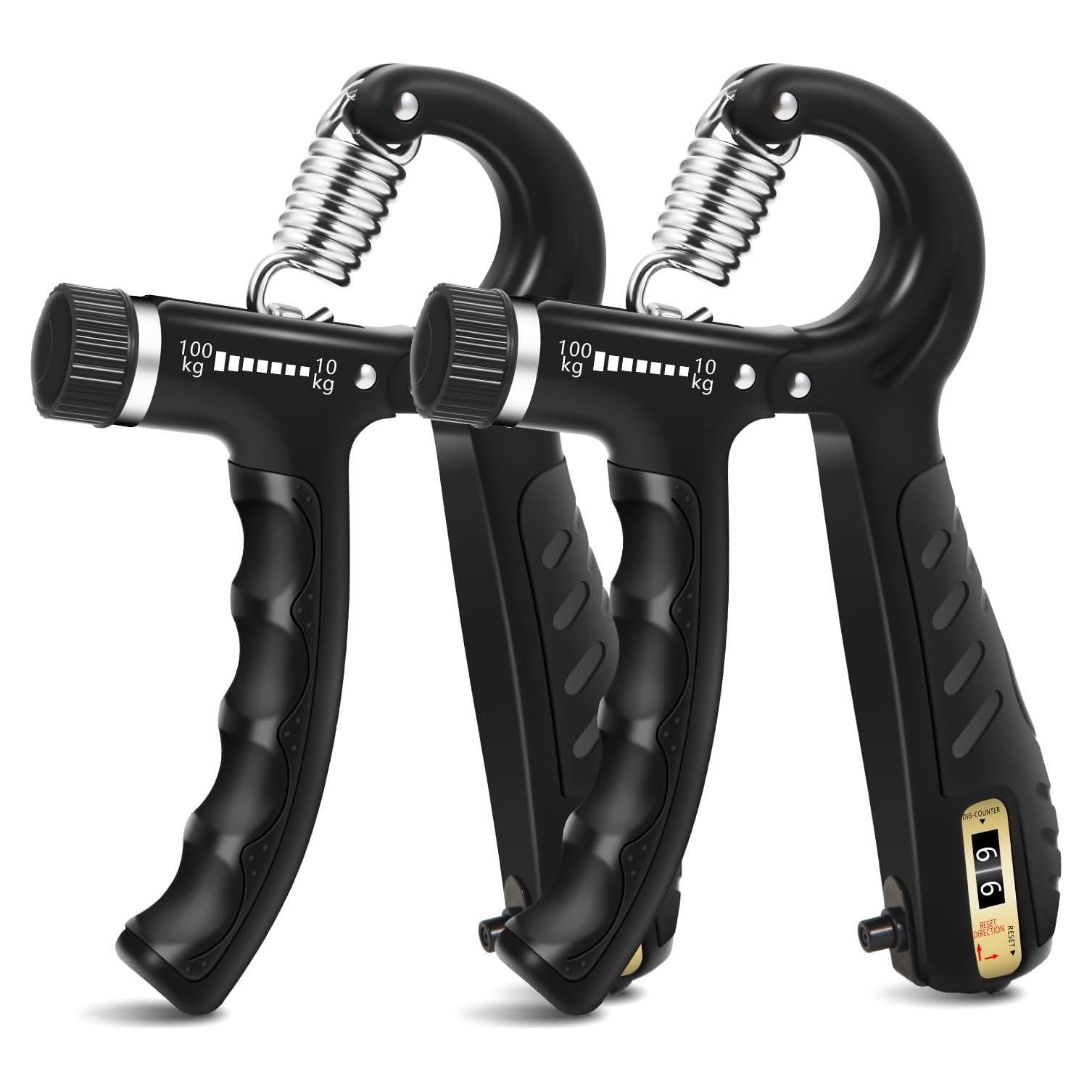 Entrenador de Fuerza de Agarre WIZFOKO 2PCS 10-100kg Ajustable