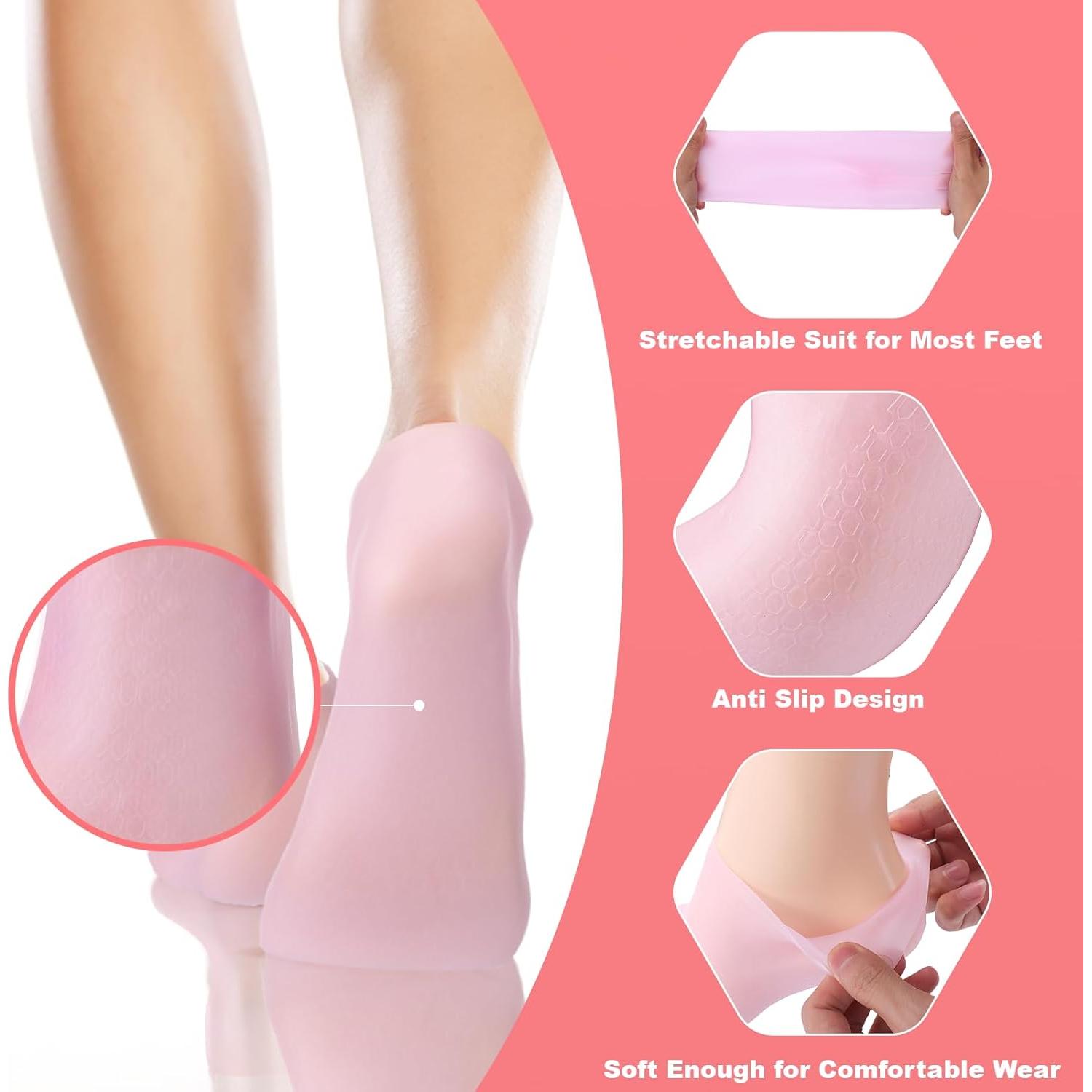 6 Pares de Calcetines Hidratantes de Silicona Vodolo para Pies