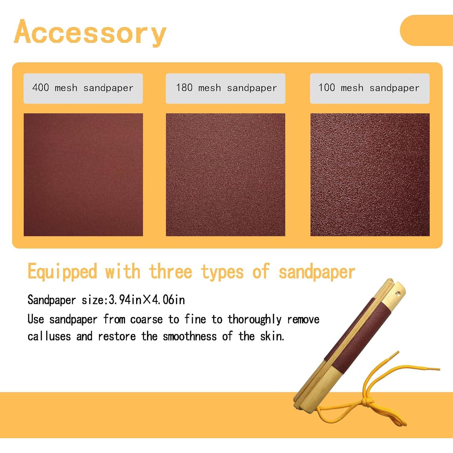 Removedor de Callos JLDGMXCDZ con 3 Papeles de Lija 100/180/400