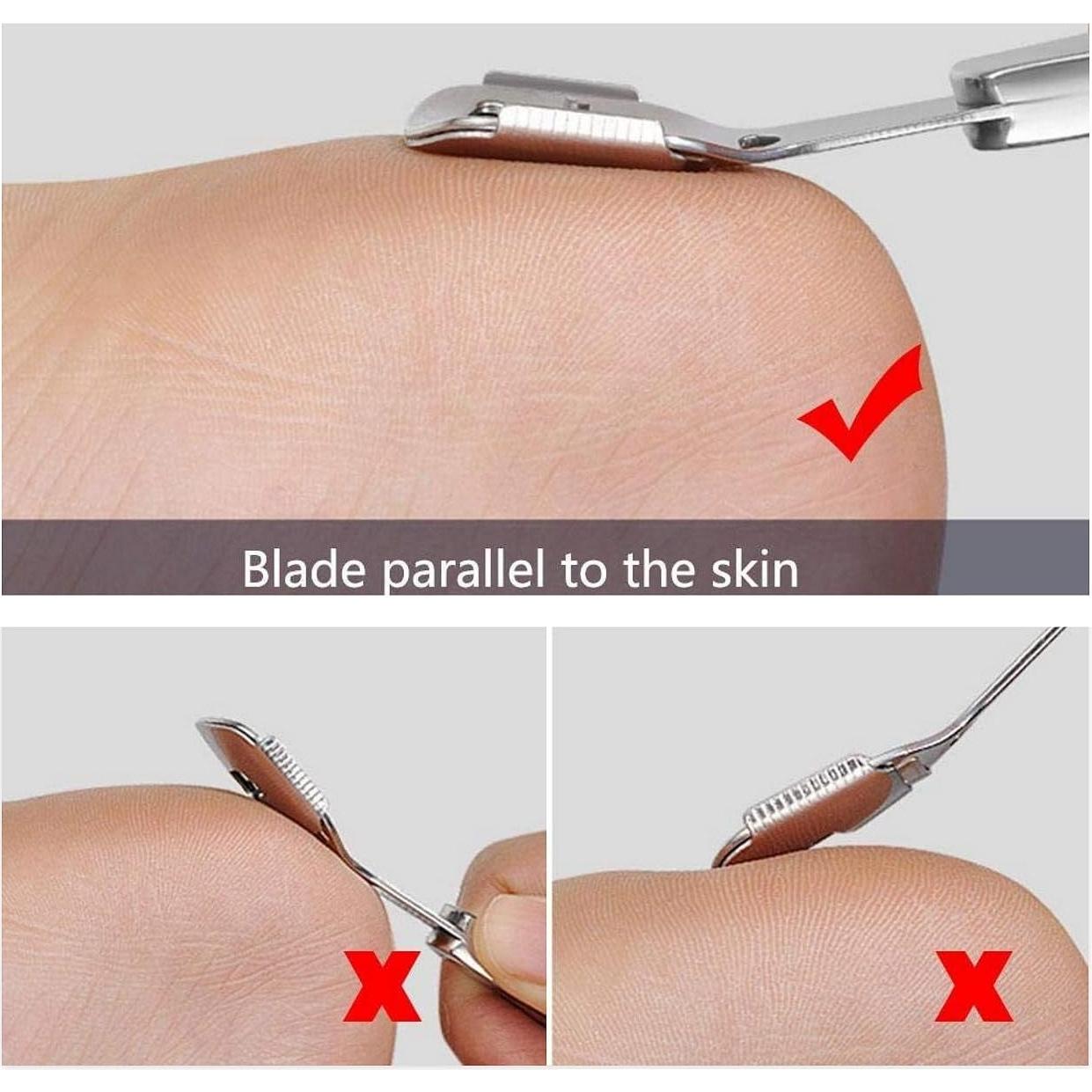 Raspador de Callos BEINY con Mango de Madera y 10 Cuchillas